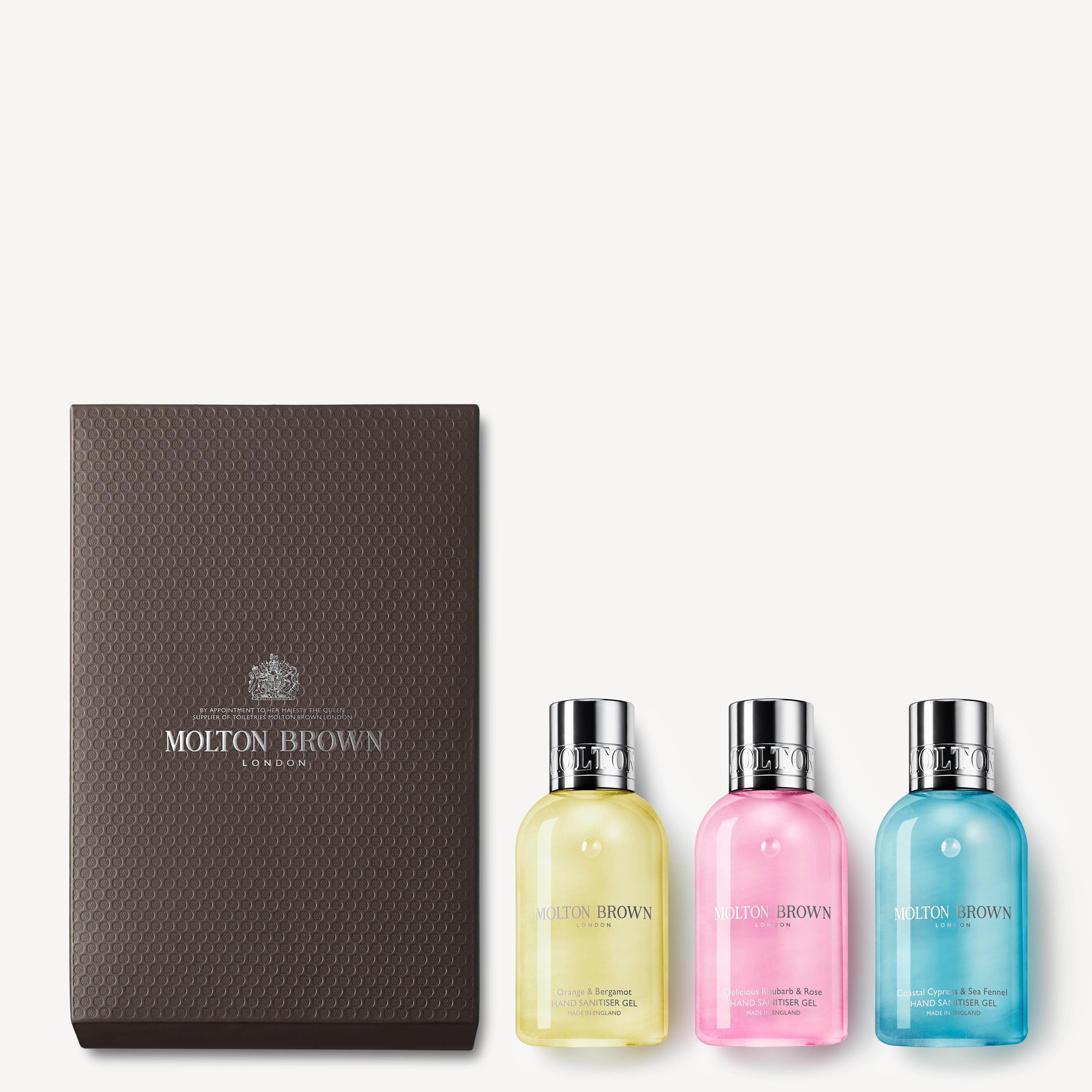 Molton Brown On-the-go Hand Sanitiser Gel Trio Gift Set