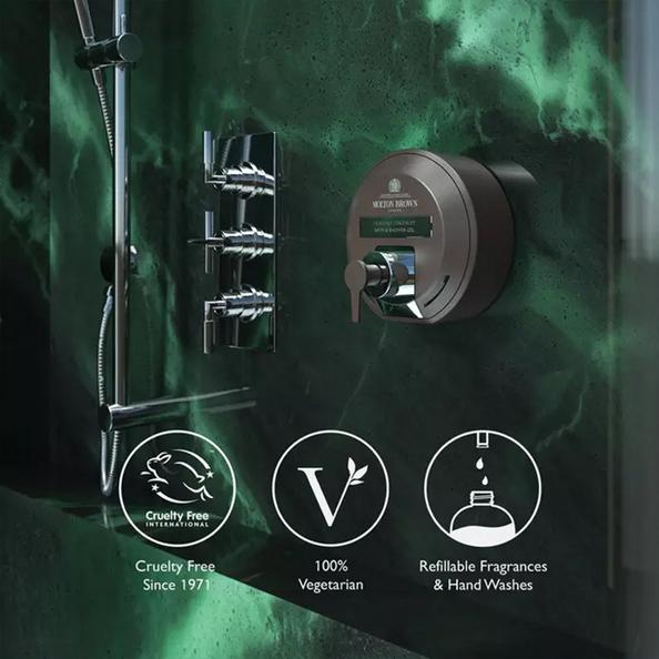 An image of Molton Brown hotel soap dispenser