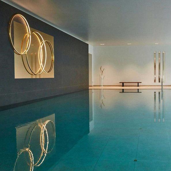 Image of the indoor swimmming pool in Rudding Park hotel in Harrogate, England