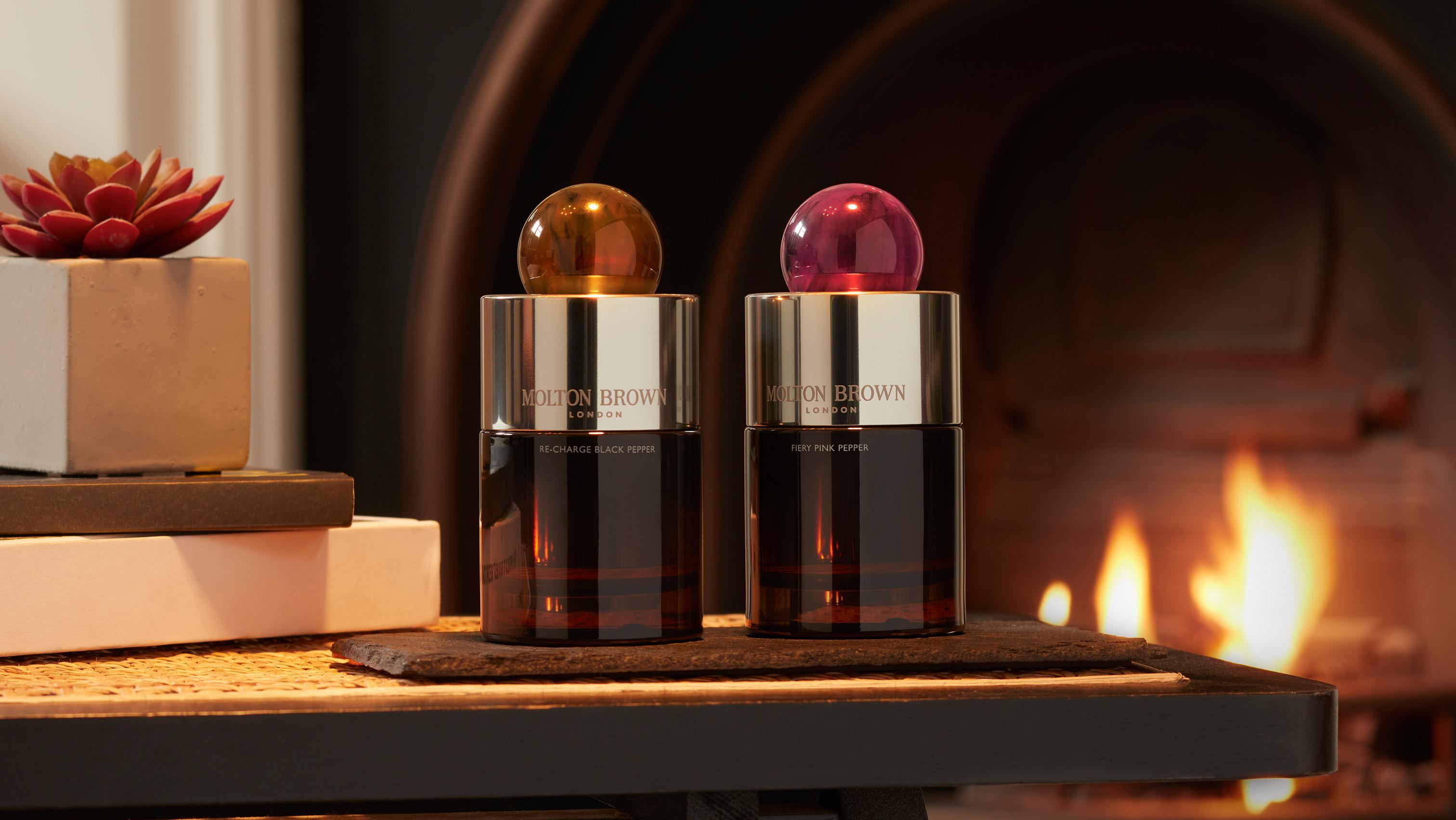 An image of Molton Brown bottles of Eau de Parfum