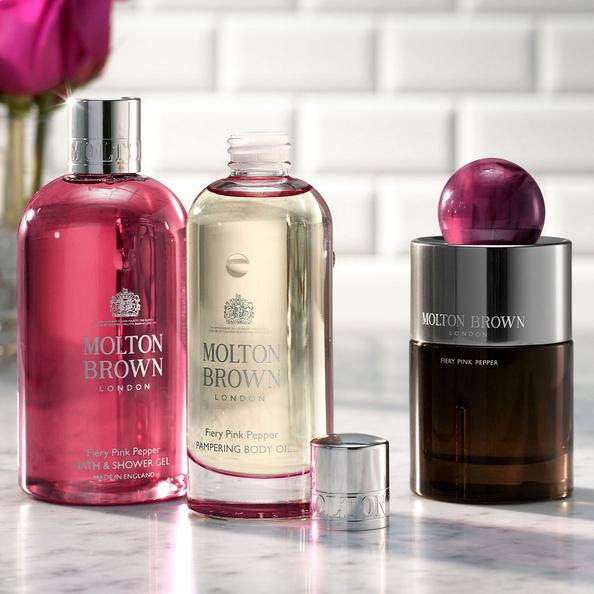 An image of Molton Brown Fiery Pink Pepper Collection