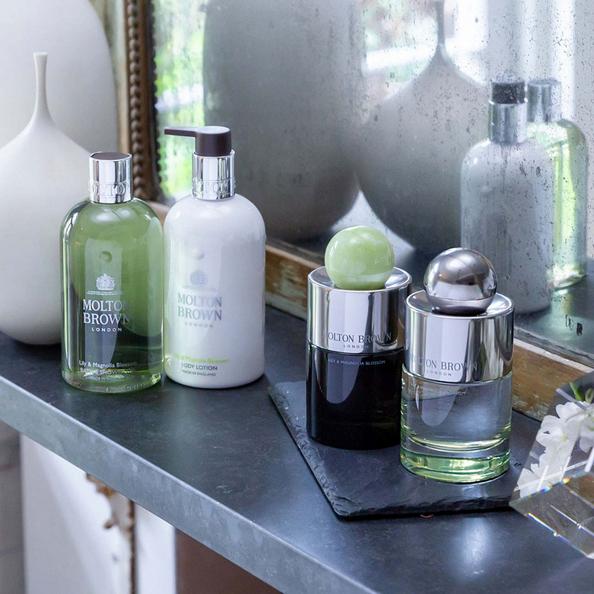 An image of Molton Brown Lily and Magnolia collection
