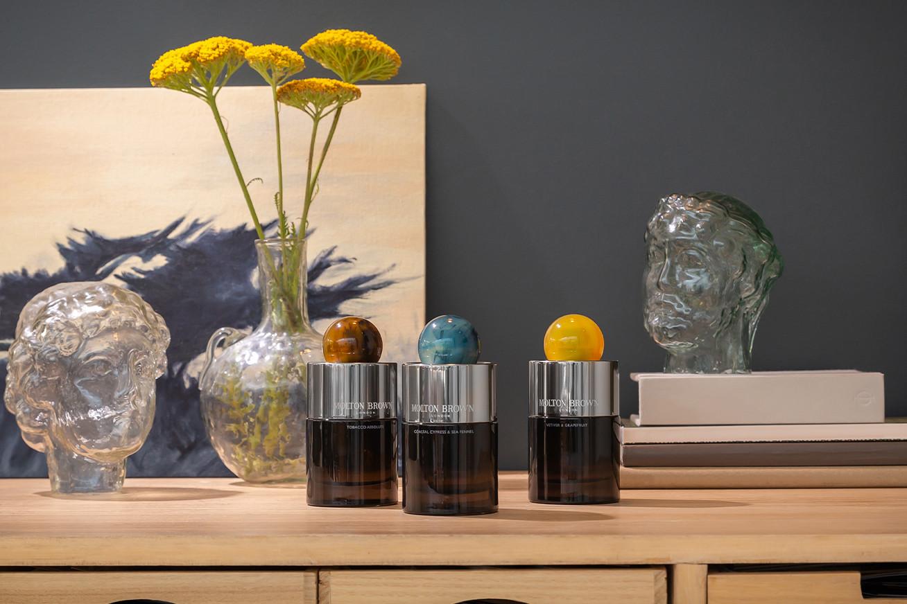 An image of 3 Molton Brown Eau de Parfums