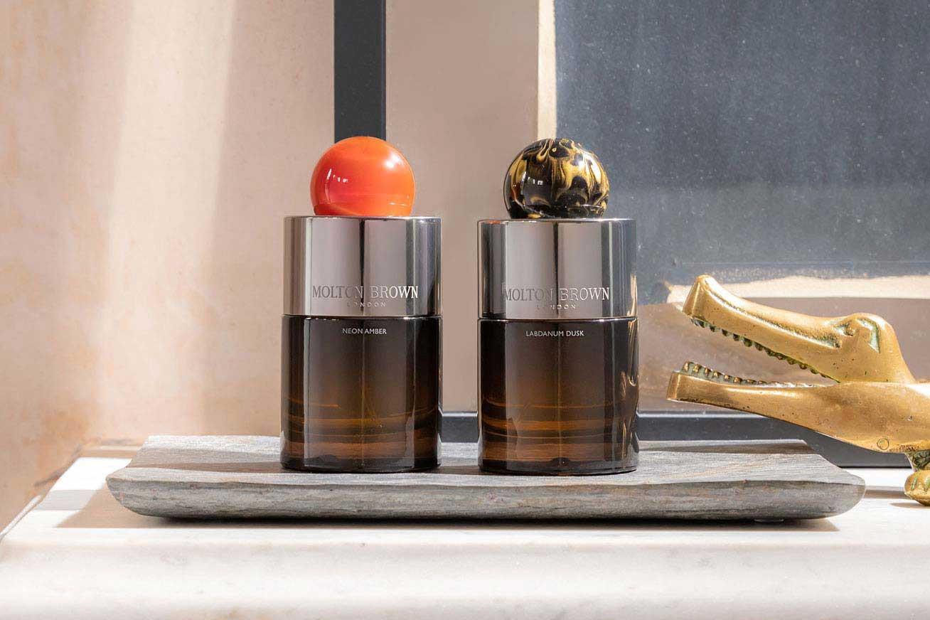 An image of two Molton Brown Eau de Parfums