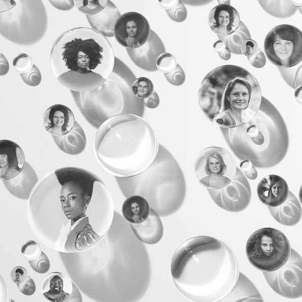 An image of Molton Brown Founders faces inside circular shaps