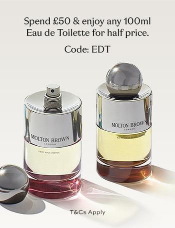 Molton Brown Half Price Eau de Toilette Offer