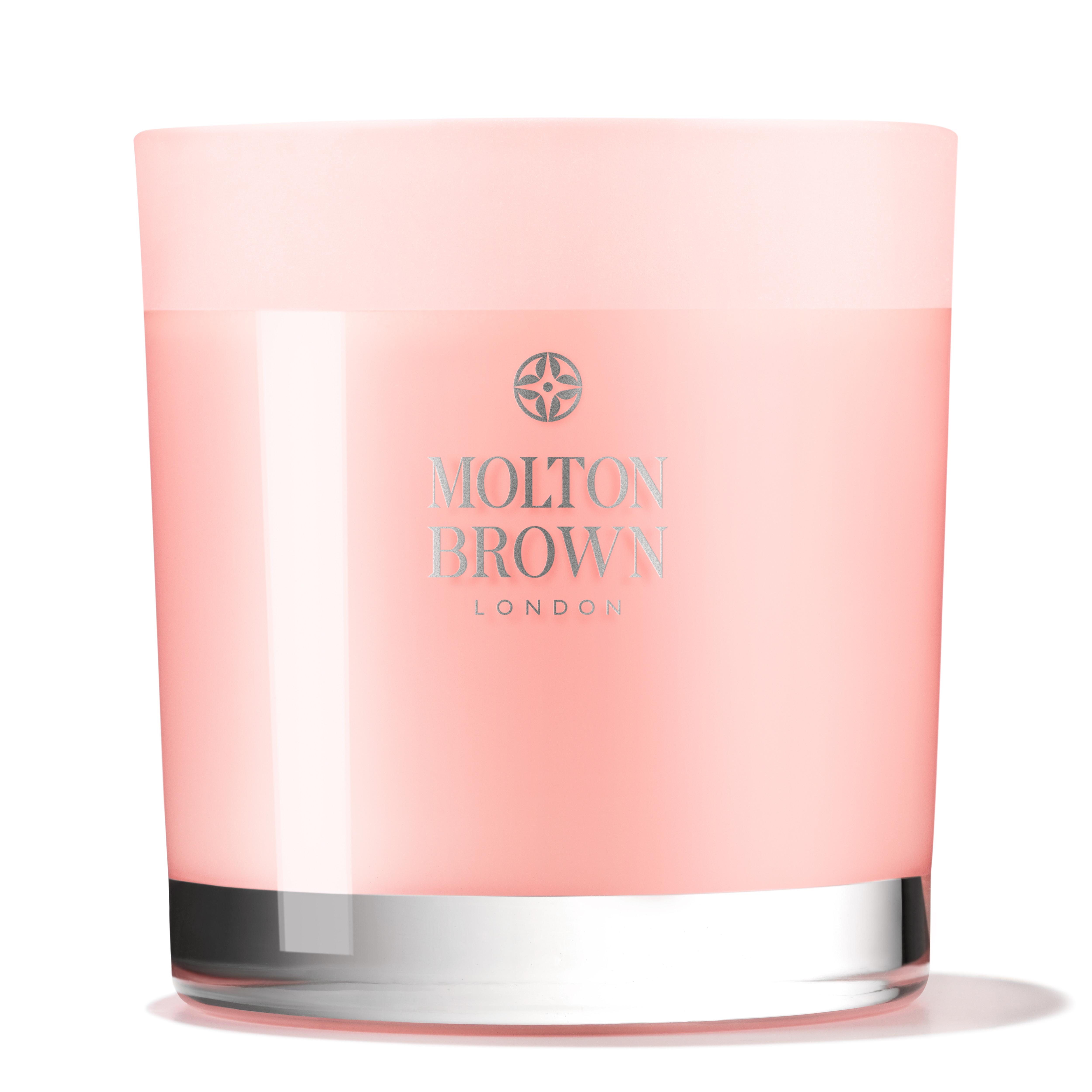 Molton Brown USA  Rhubarb & Rose Three Wick Scented Candle
