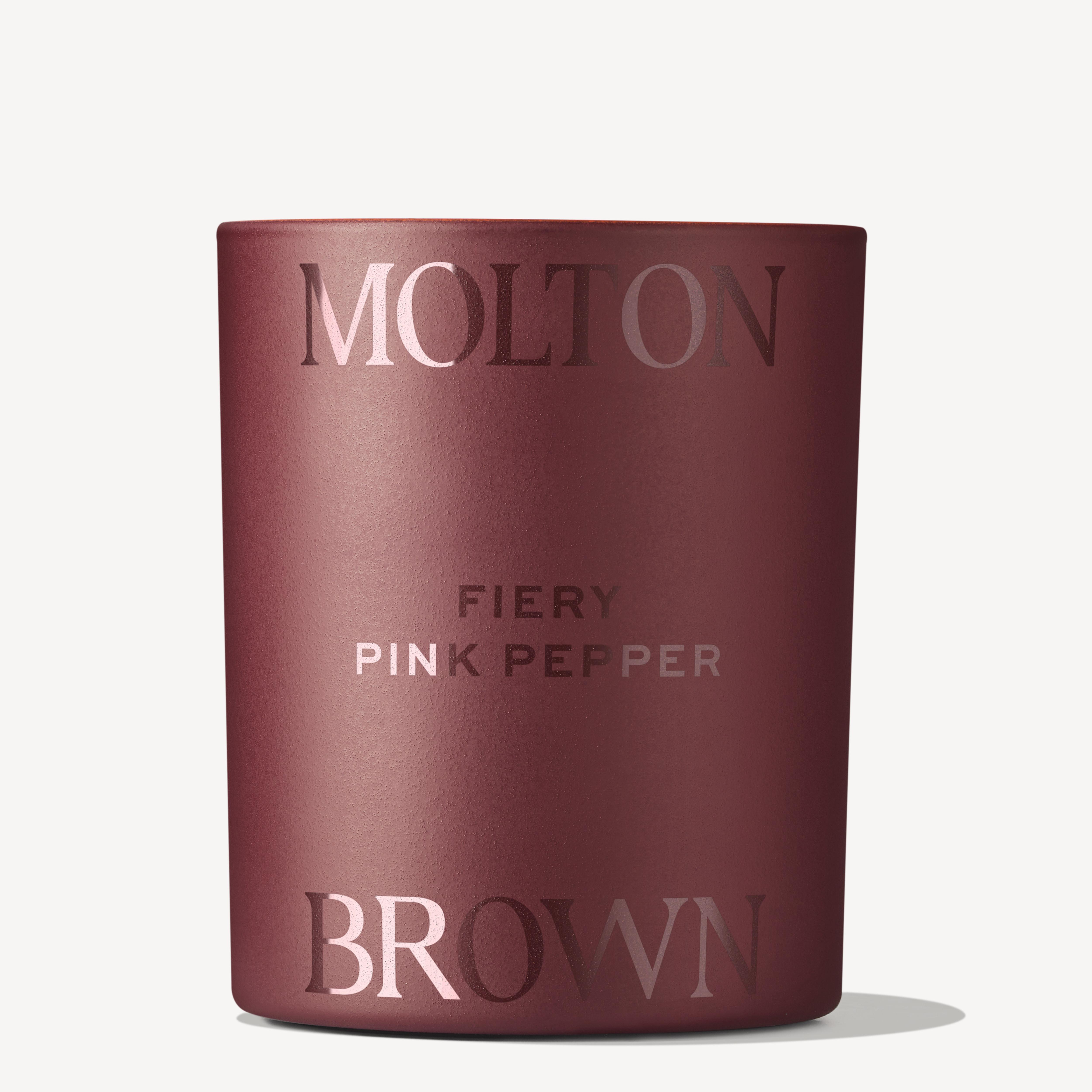 Molton Brown US Fiery Pink Pepper Scented Candle Limited Edition Design 190g