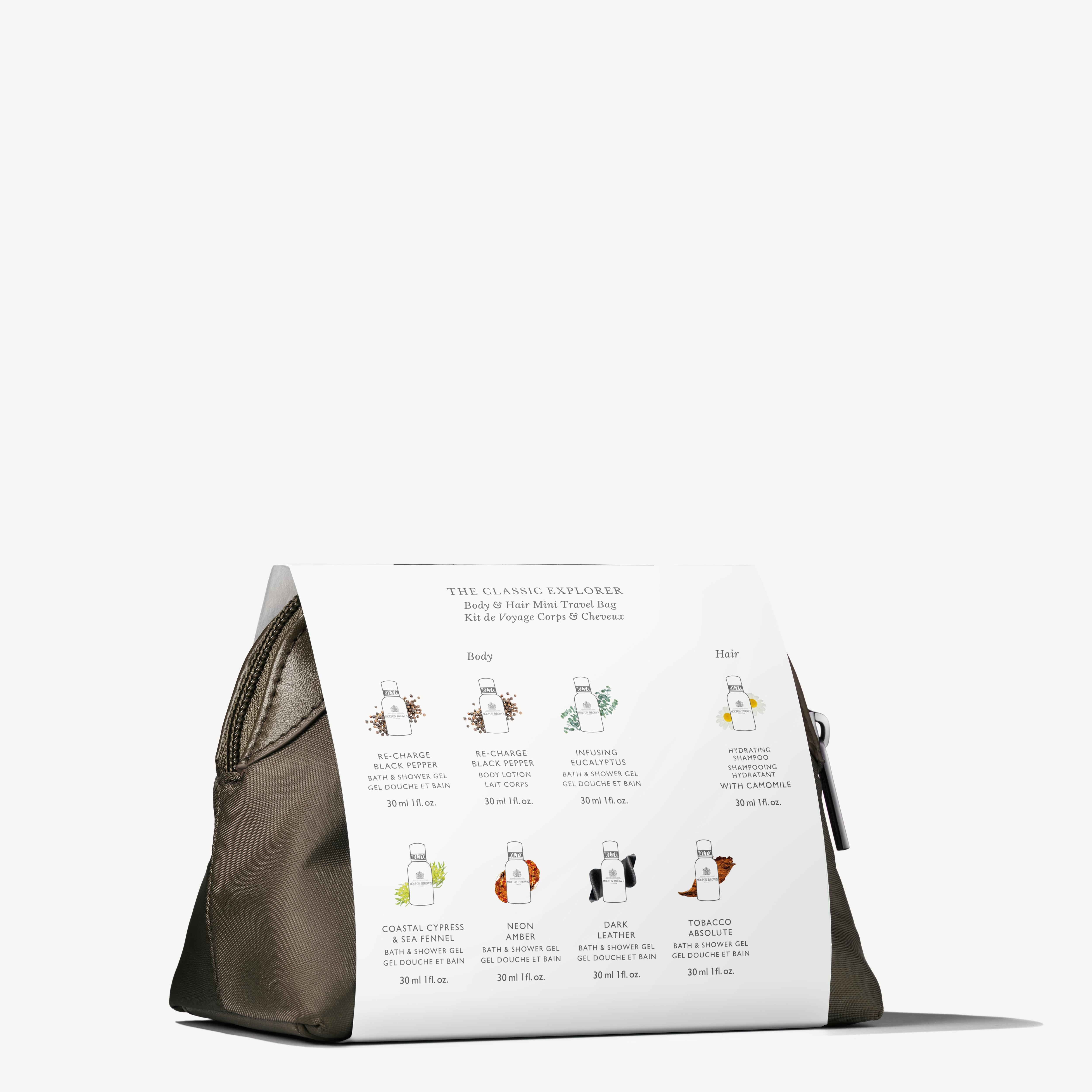 The Classic Explorer Body & Hair Mini Travel Bag | Molton Brown® US