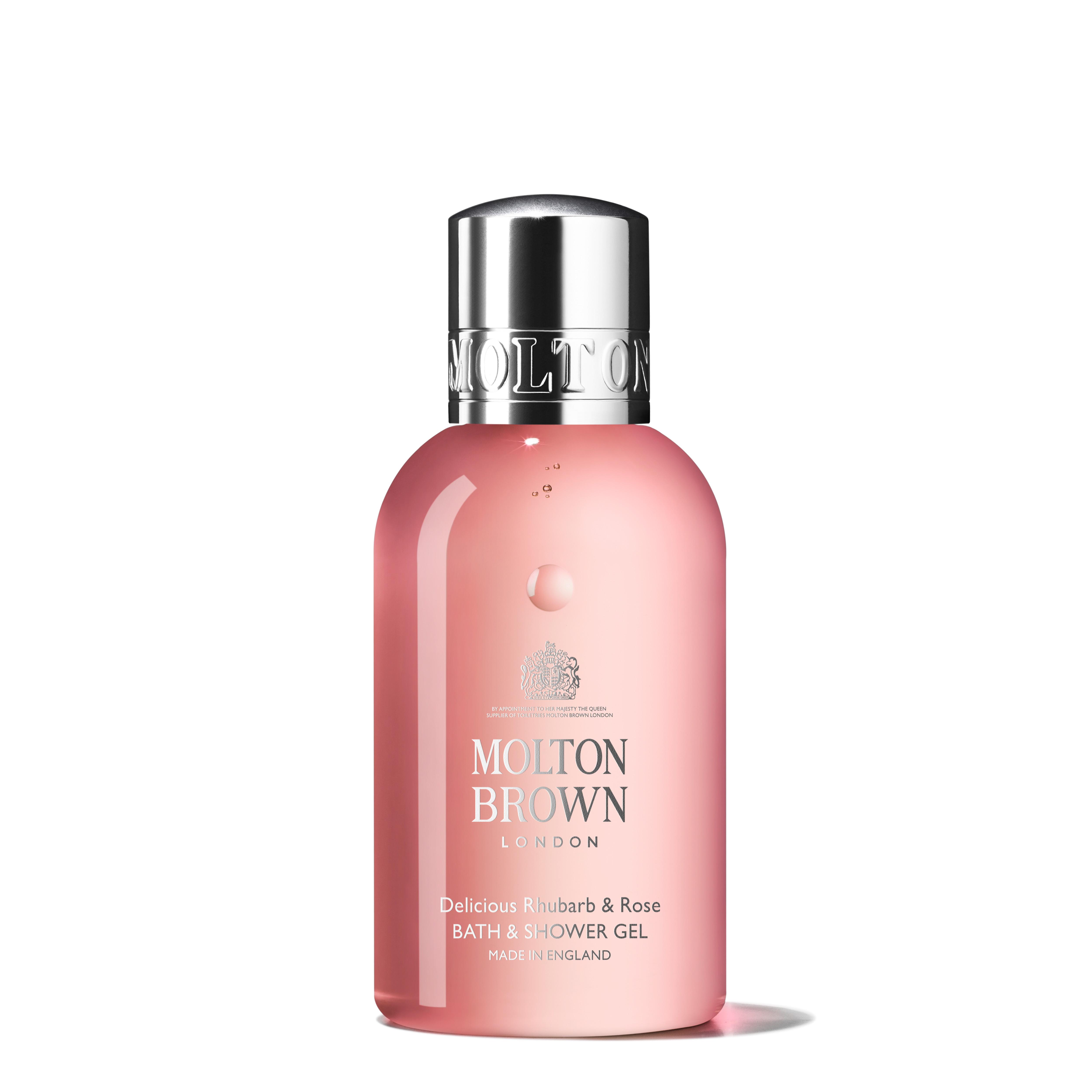 Molton Brown UK Delicious Rhubarb & Rose Bath & Shower Gel 100ml