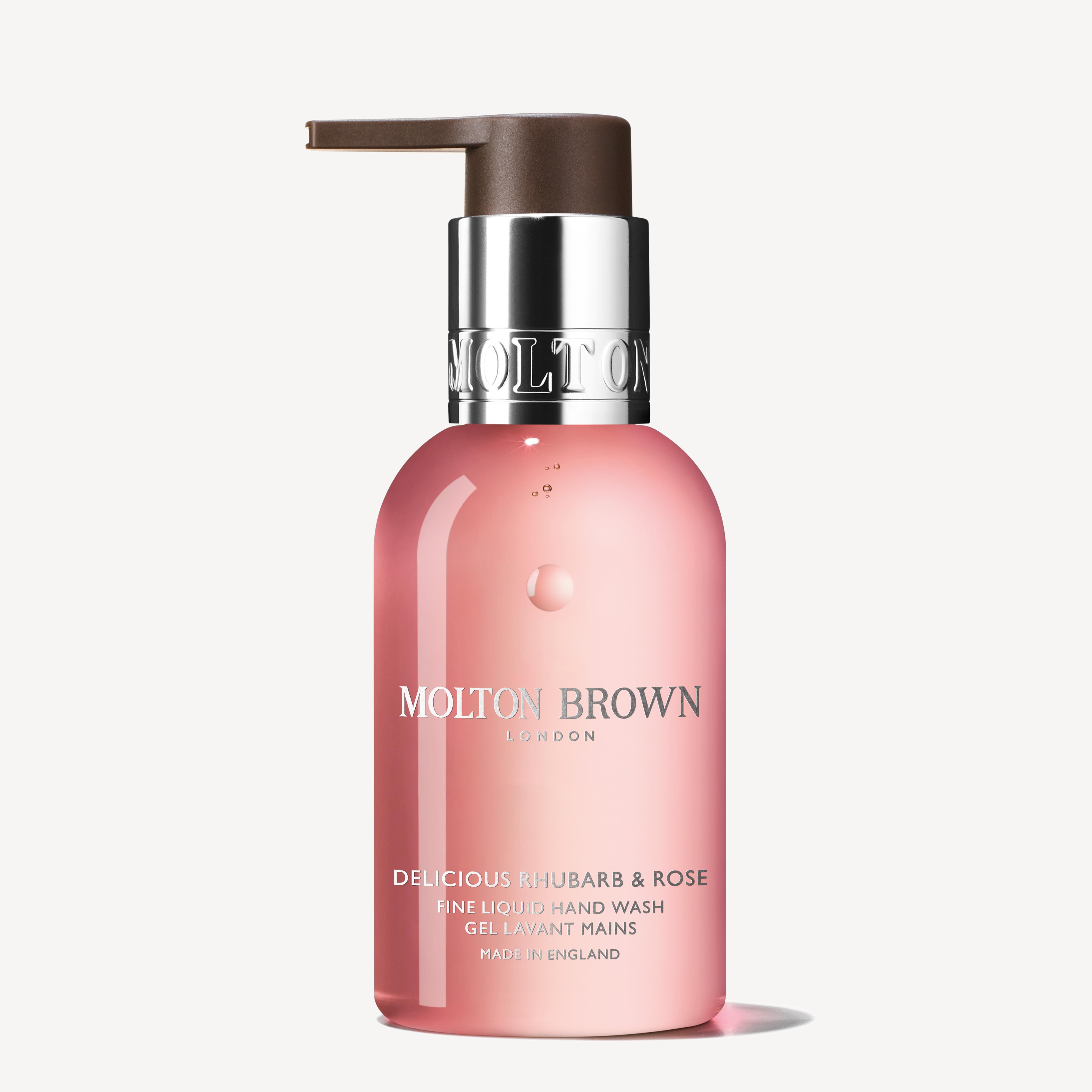 Delicious Rhubarb & Rose Fine Liquid Hand Wash 3.4fl. oz. | Molton