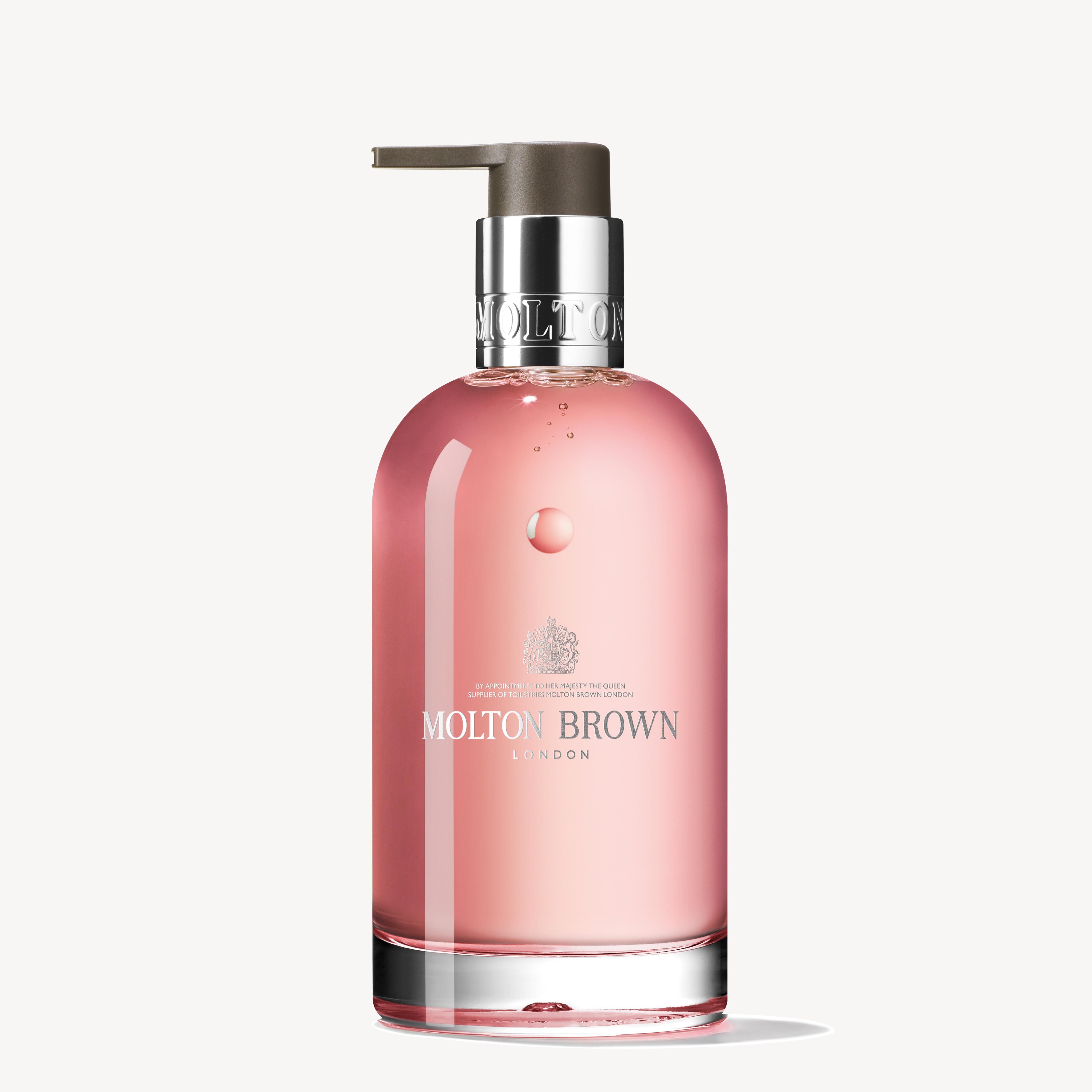 Molton Brown Delicious Rhubarb & Rose Fine Liquid Hand Wash Glass Bottle 200ml