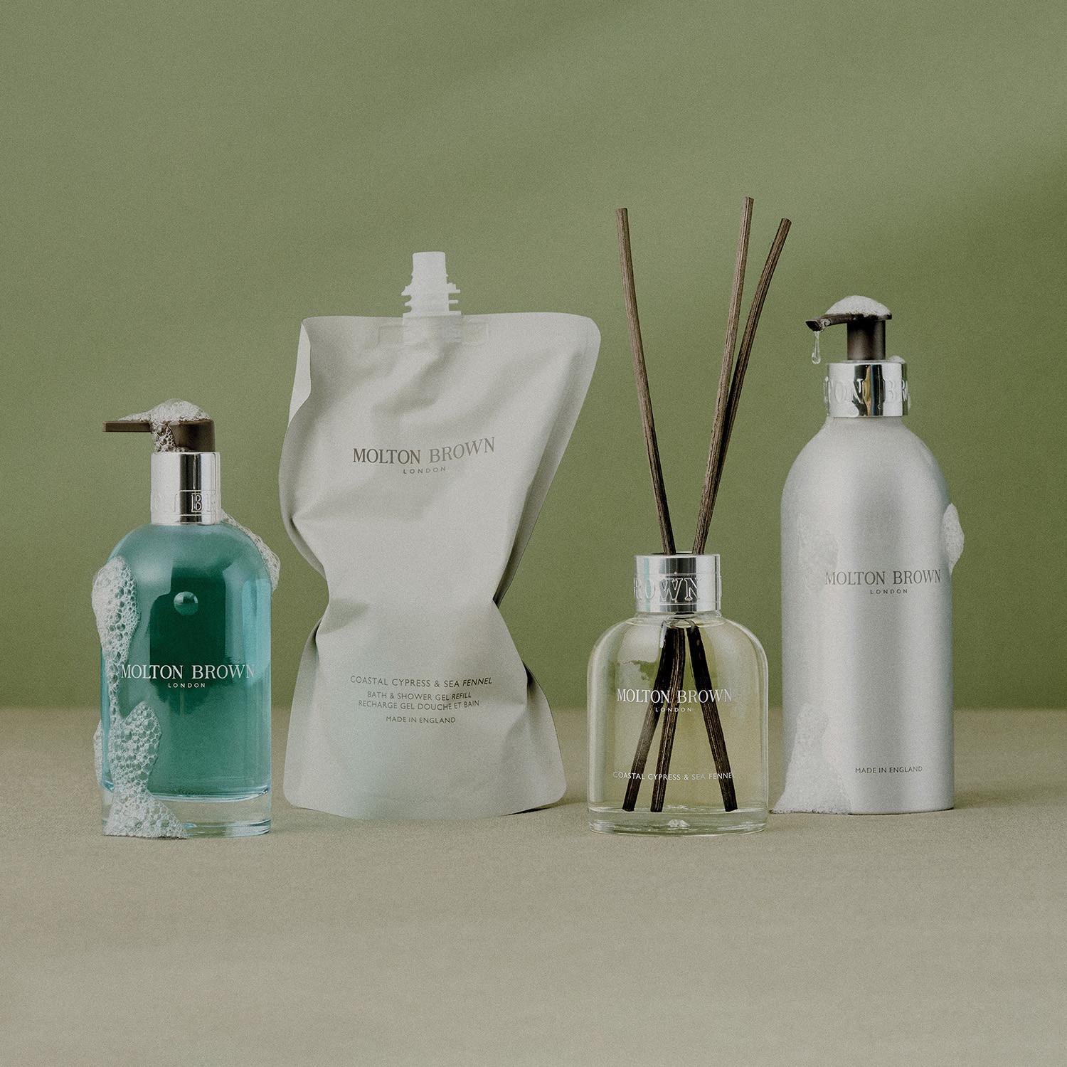 Coastal Glass Hand Wash Bottle | Molton Brown® UK