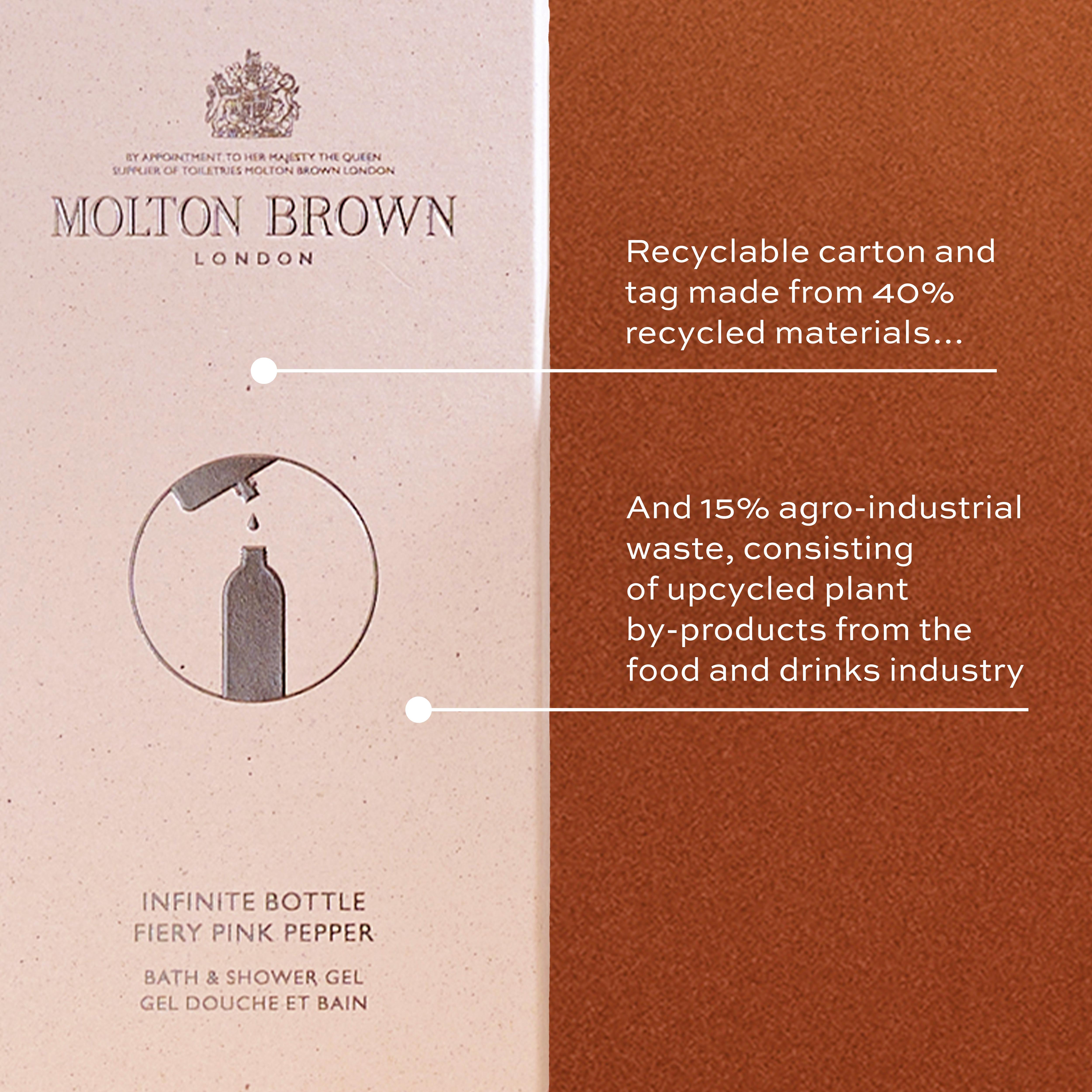 Fiery Pink Pepper Shower Gel Refillable Bottle| Molton Brown® UK