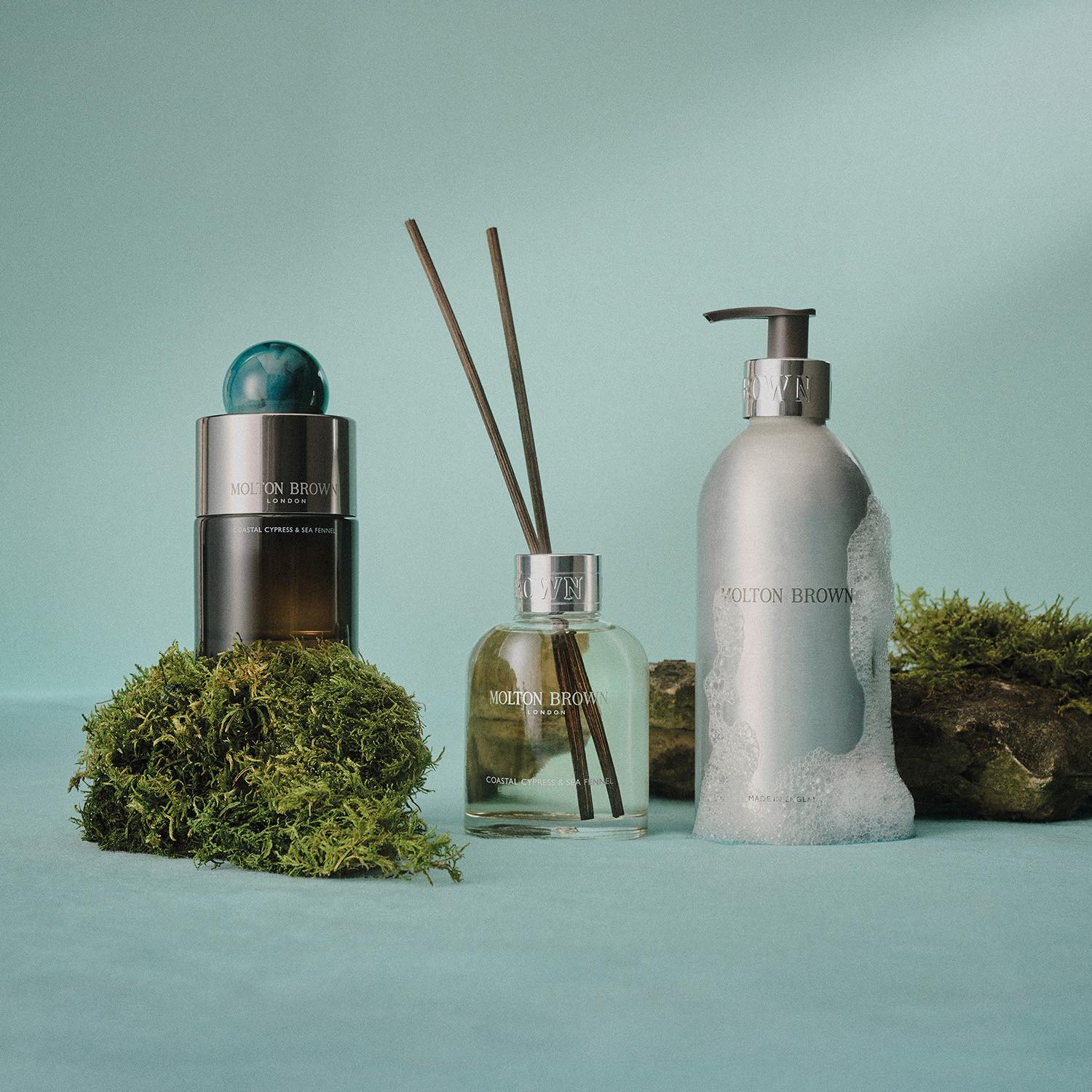 Coastal Cypress & Sea Fennel Shower Gel Refillable Bottle| Molton