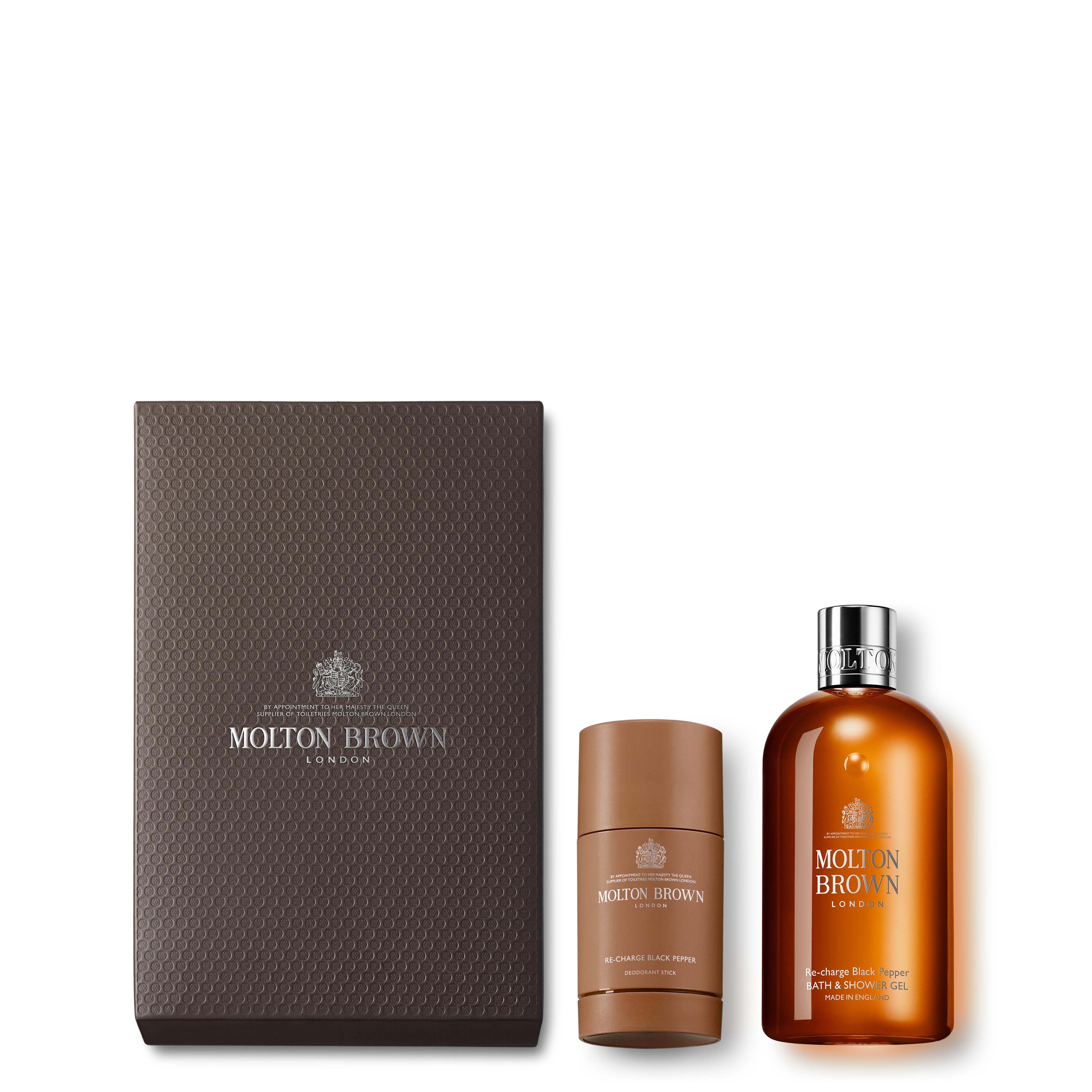 Molton Brown USA  Black Pepper Body Wash & Anti-perspirant Deodorant Stick Gift Set