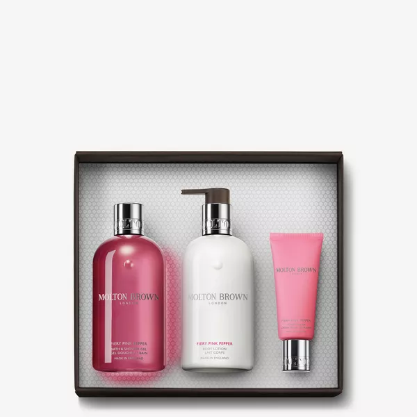 MOLTON BROWN Pink Pepper ハンドソープ&ハンドローション Fiery Pink Pepper Body Wash, Body Lotion & Hand Cream Set | Molton