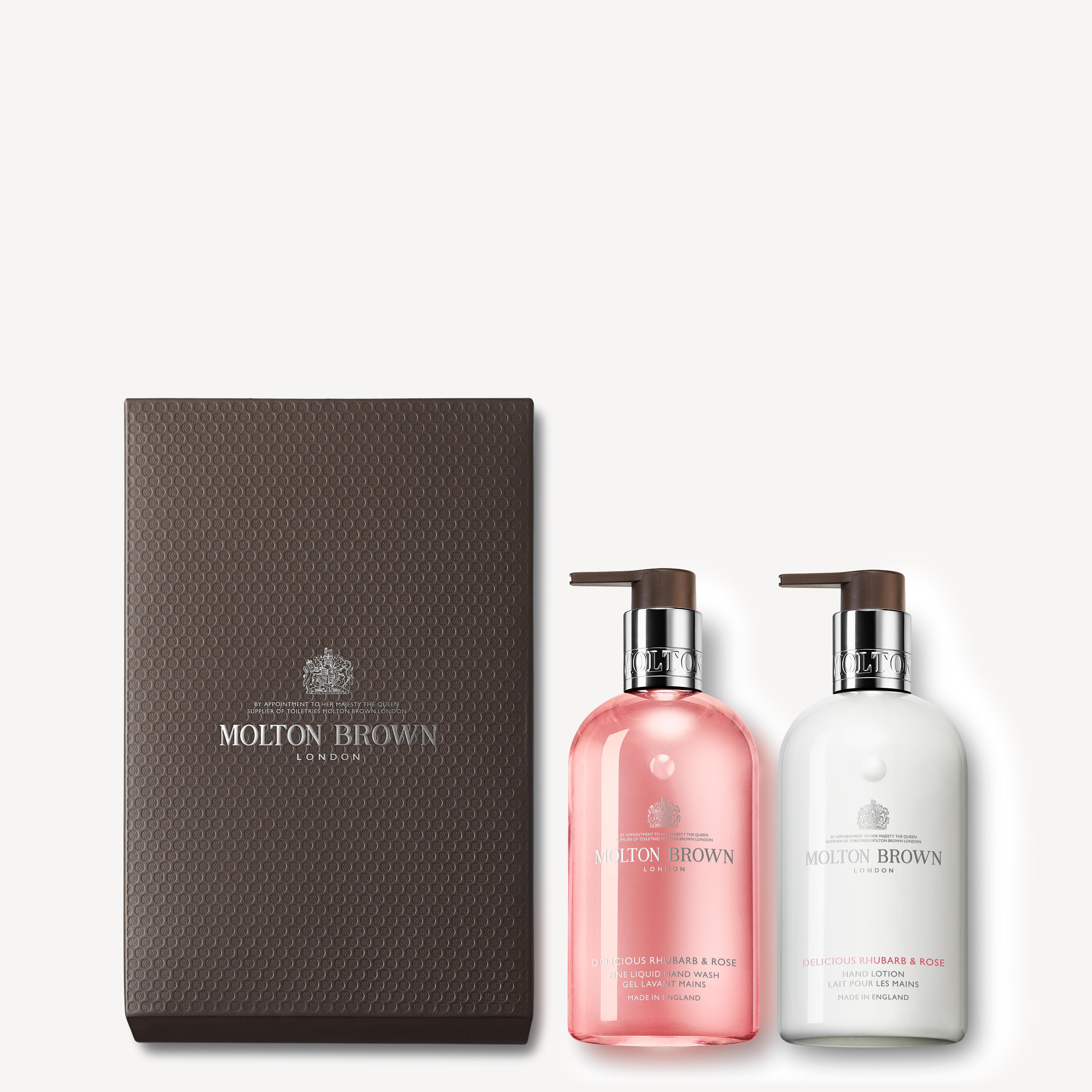 Molton Brown Delicious Rhubarb & Rose Hand Wash & Lotion Set