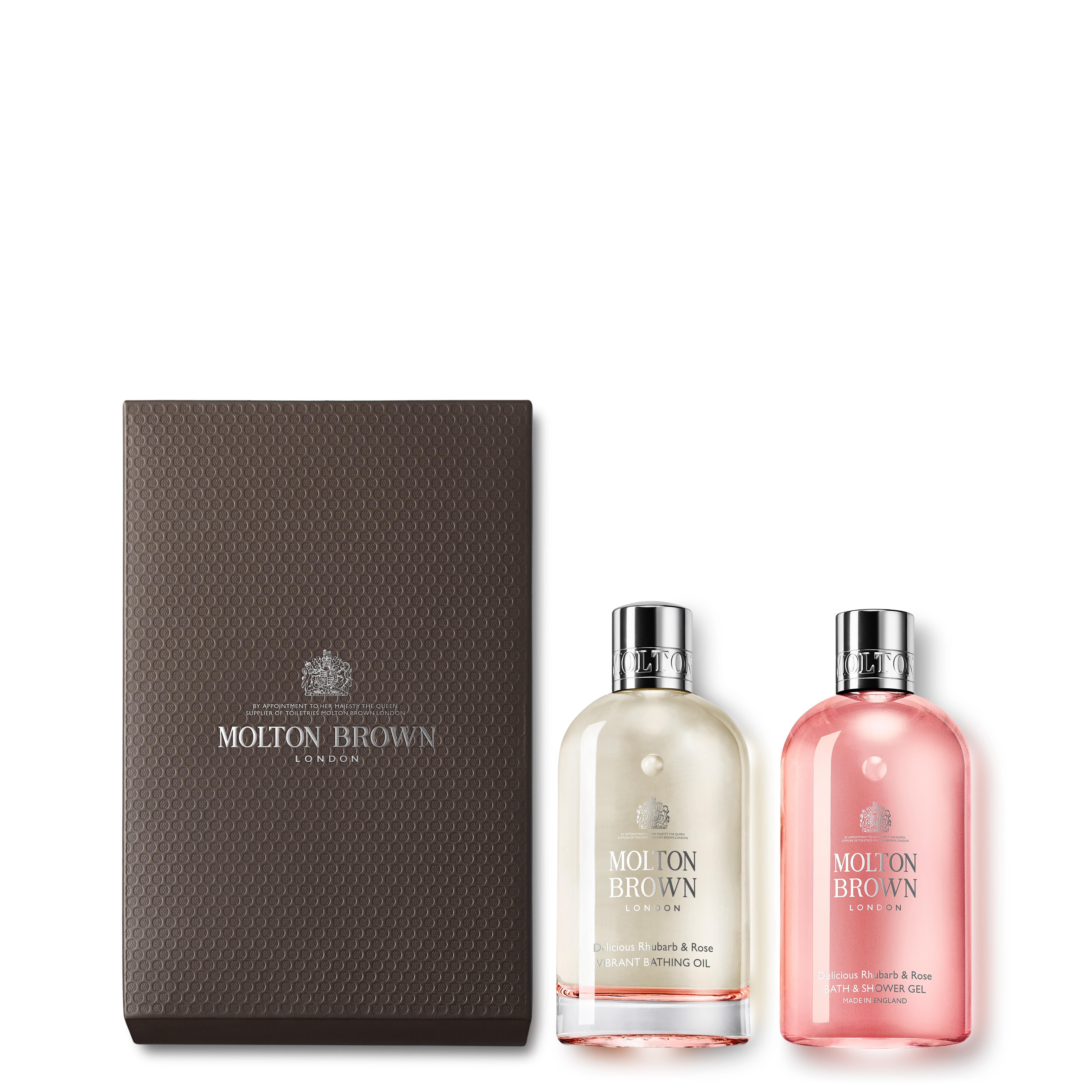 Molton Brown UK Delicious Rhubarb and Rose Bath & Body Gift Set