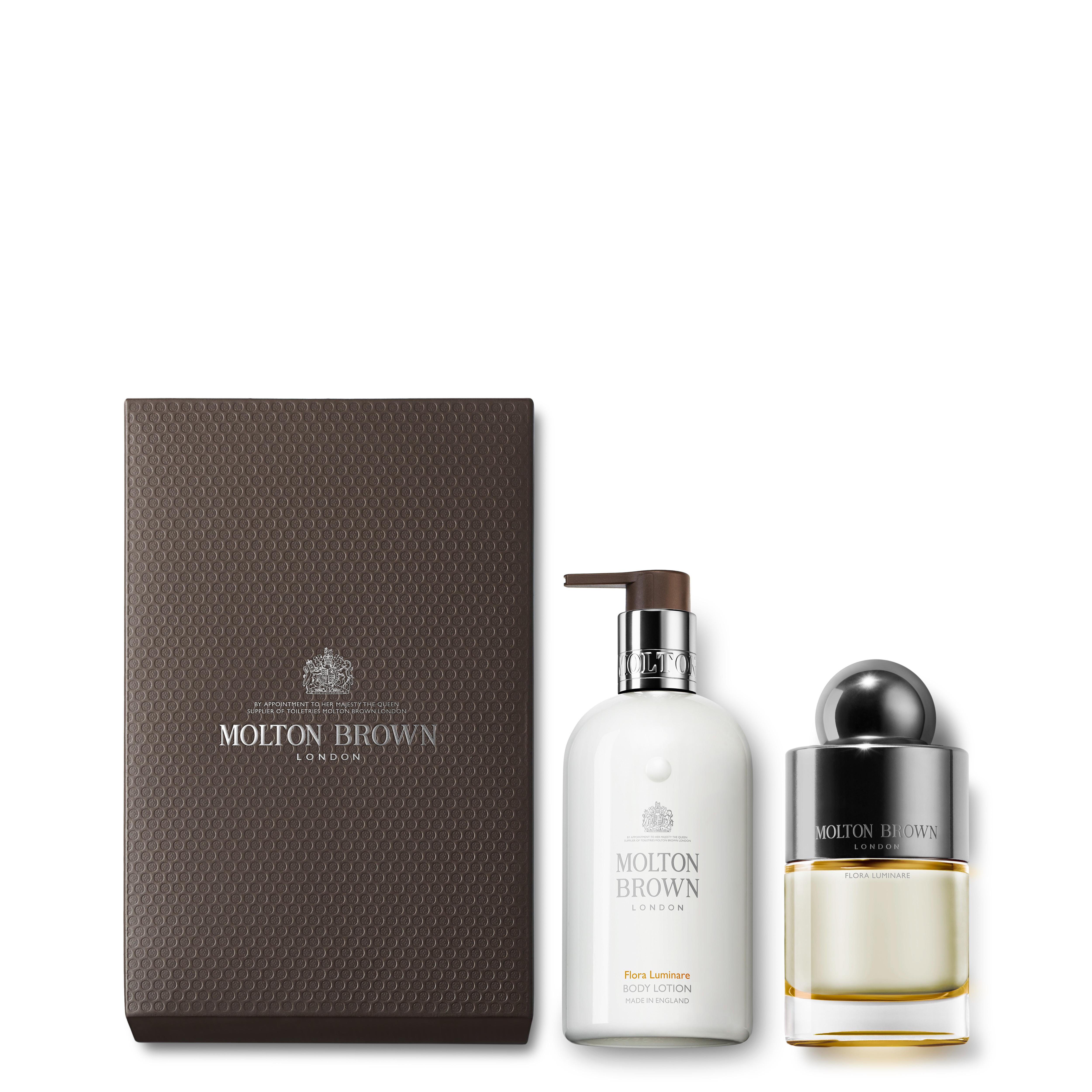 Molton Brown UK Flora Luminare Body Lotion & Perfume Set