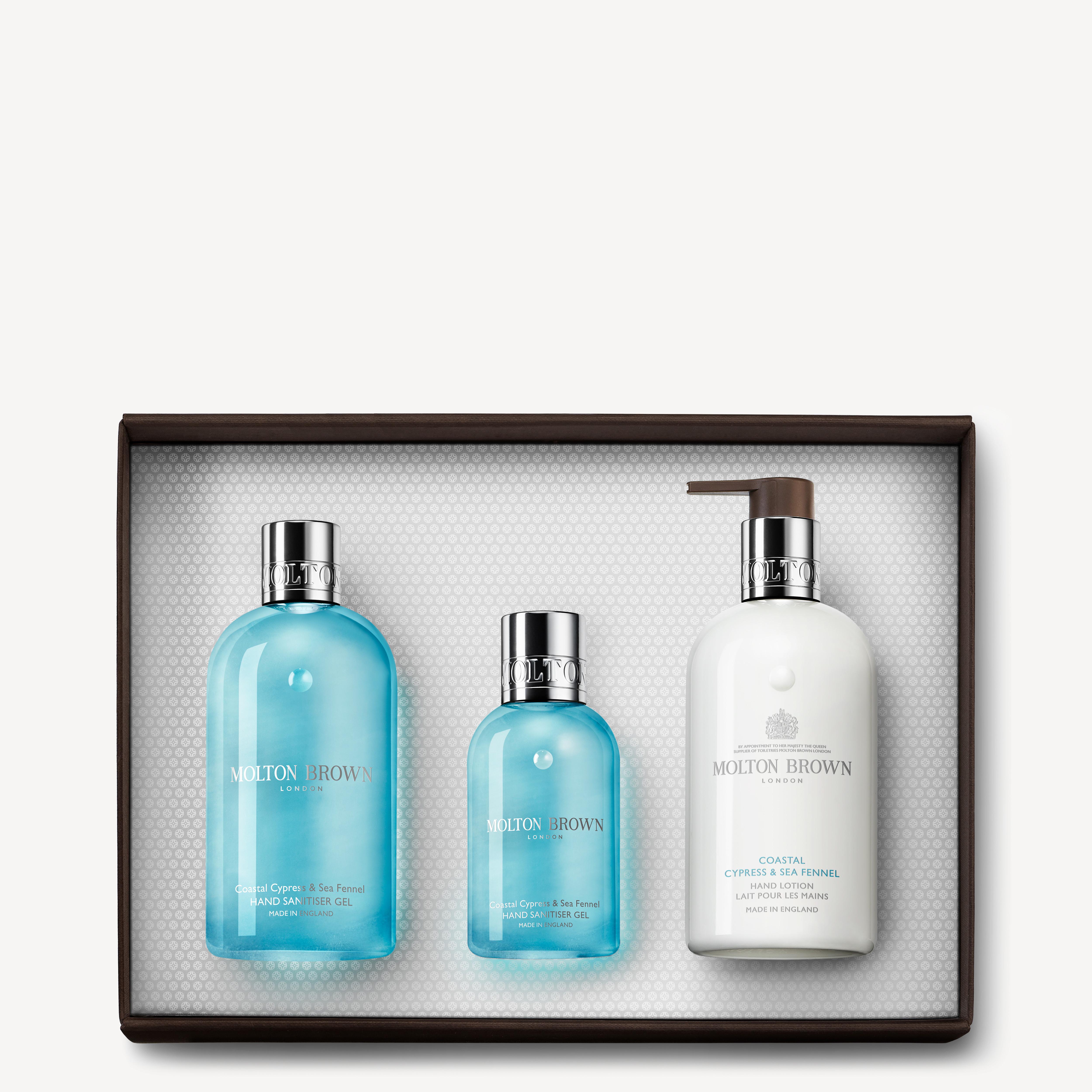 Molton Brown UK Cypress & Sea Fennel Hand Sanitiser Gift Set
