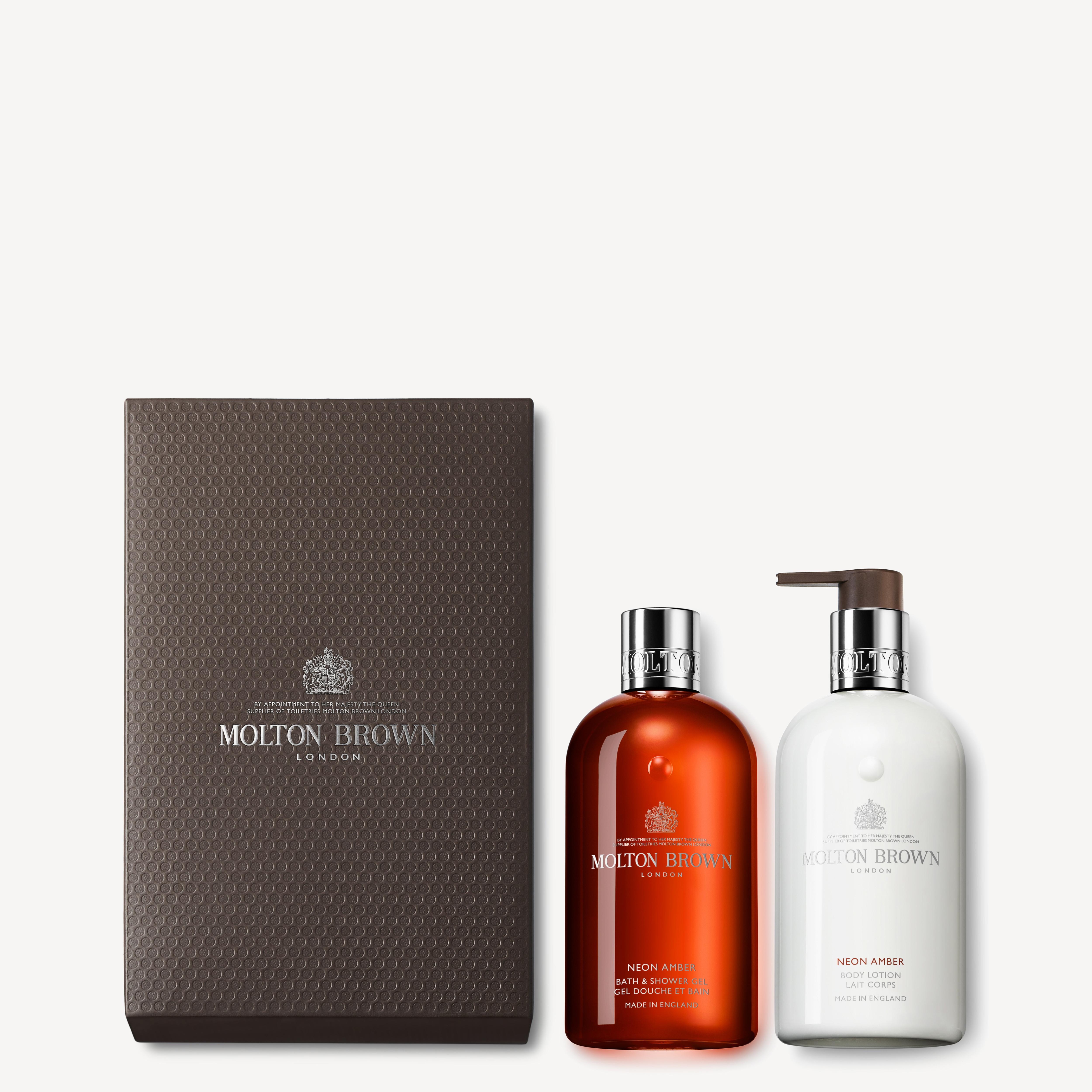 Molton Brown Neon Amber Shower Gel & Lotion Gift Set