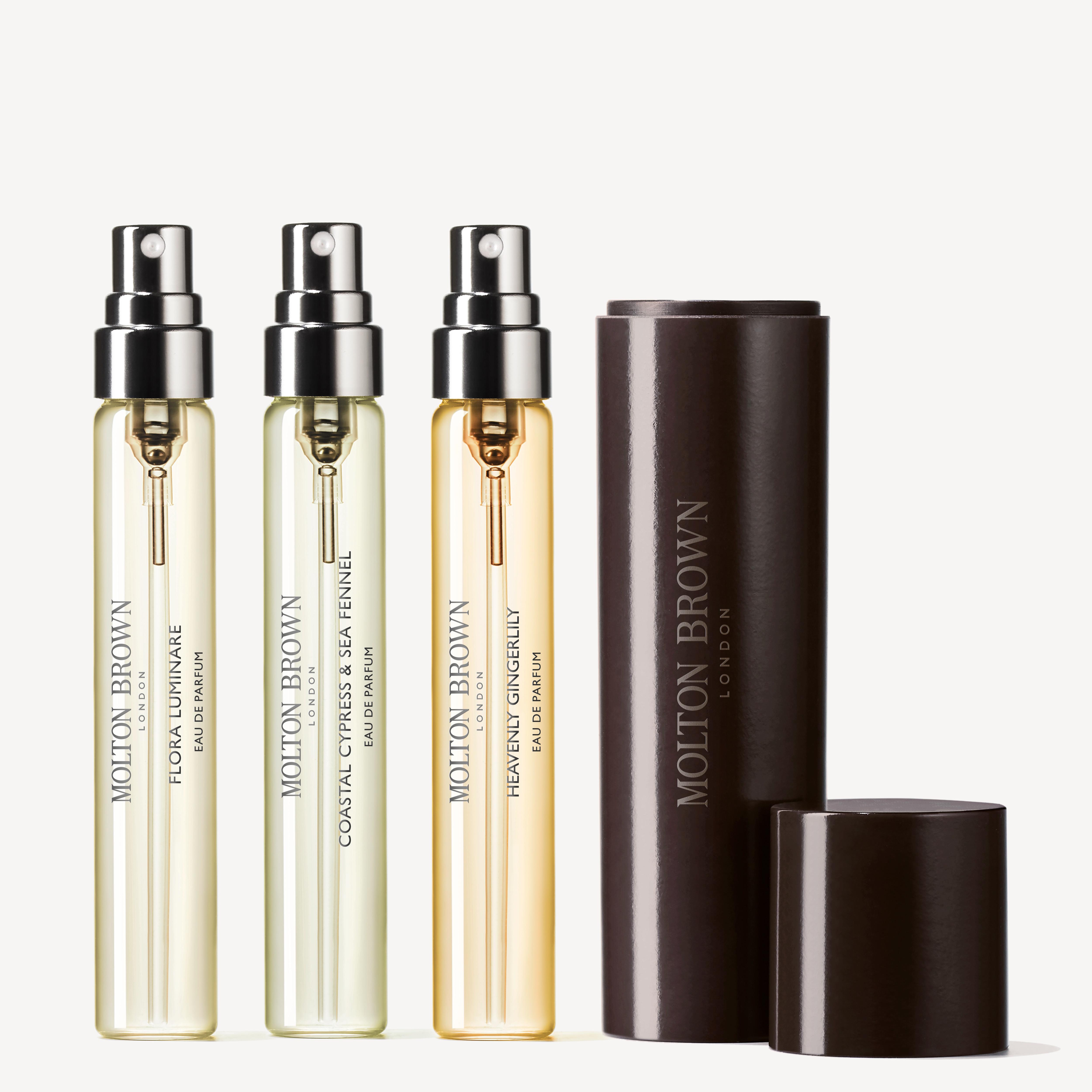Molton Brown UK Floral and Aromatic Eau de Parfum Discovery Set and Perfume Holder