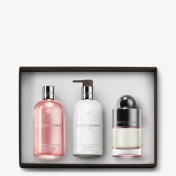 Delicious Rhubarb & Rose Shower Gel, Lotion and Eau de Toilette