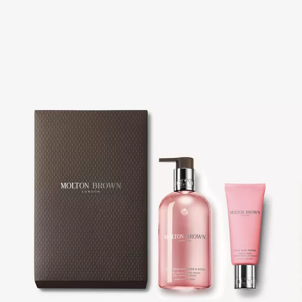 Delicious Rhubarb & Rose Hand Wash and Hand Cream Gift Set