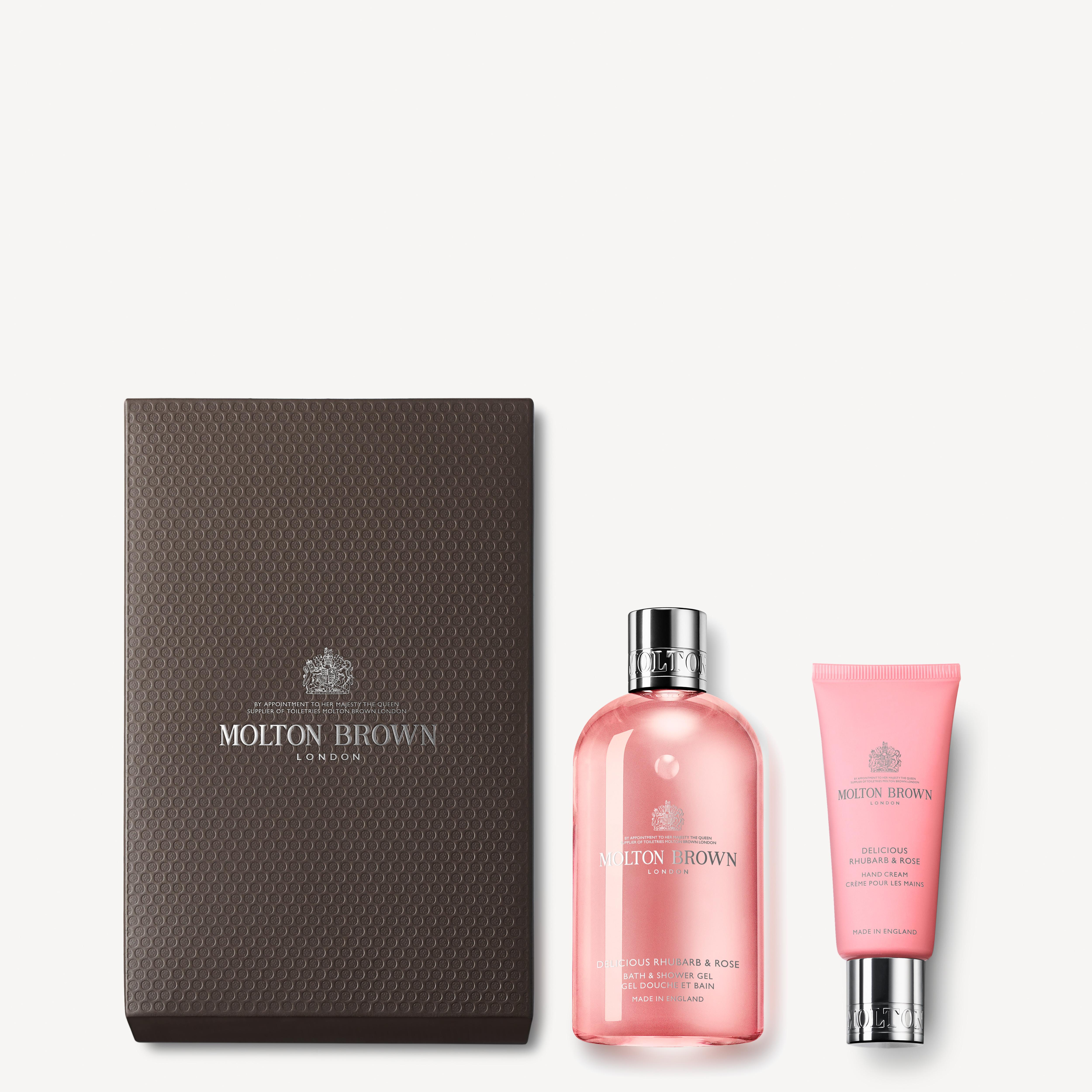 Molton Brown Delicious Rhubarb & Rose Bathing & Hand Gift Set