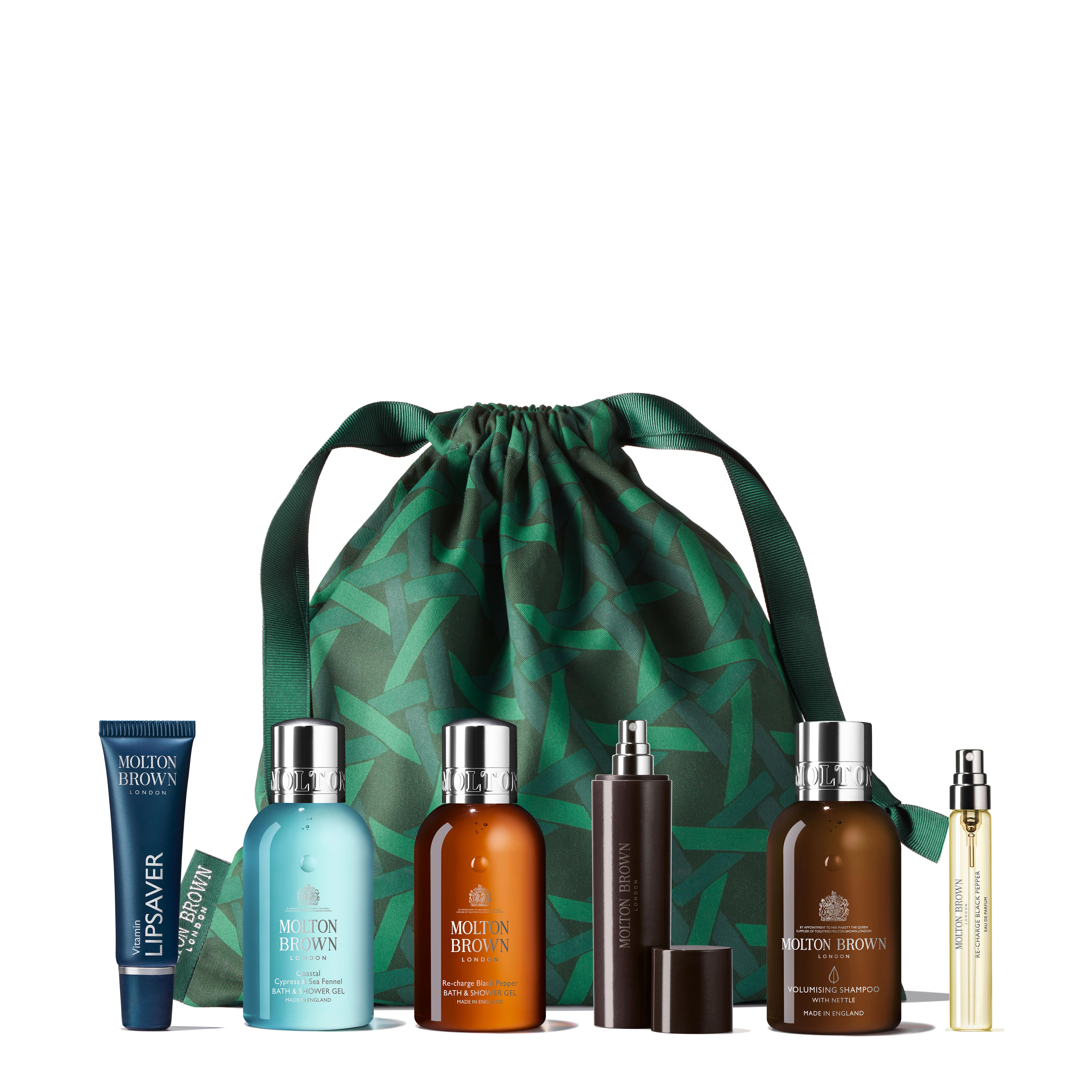 Molton Brown UK Aromatic & Woody Bath, Hair & Fragrance Gift Set