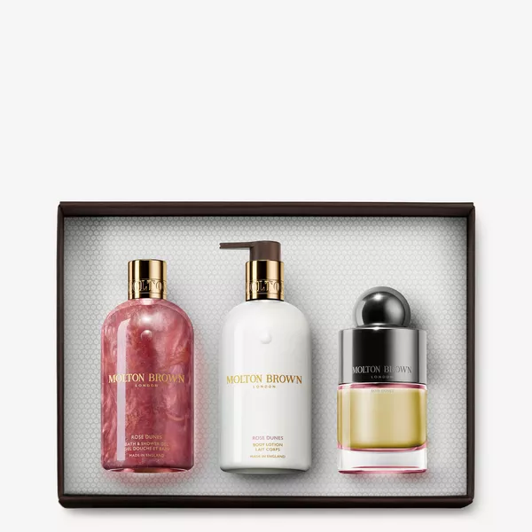 MOLTON BROWN ROSE DUNES ジェル＆ローションセット Rose Dunes Eau de Toilette, Shower Gel & Body Lotion Gift Set