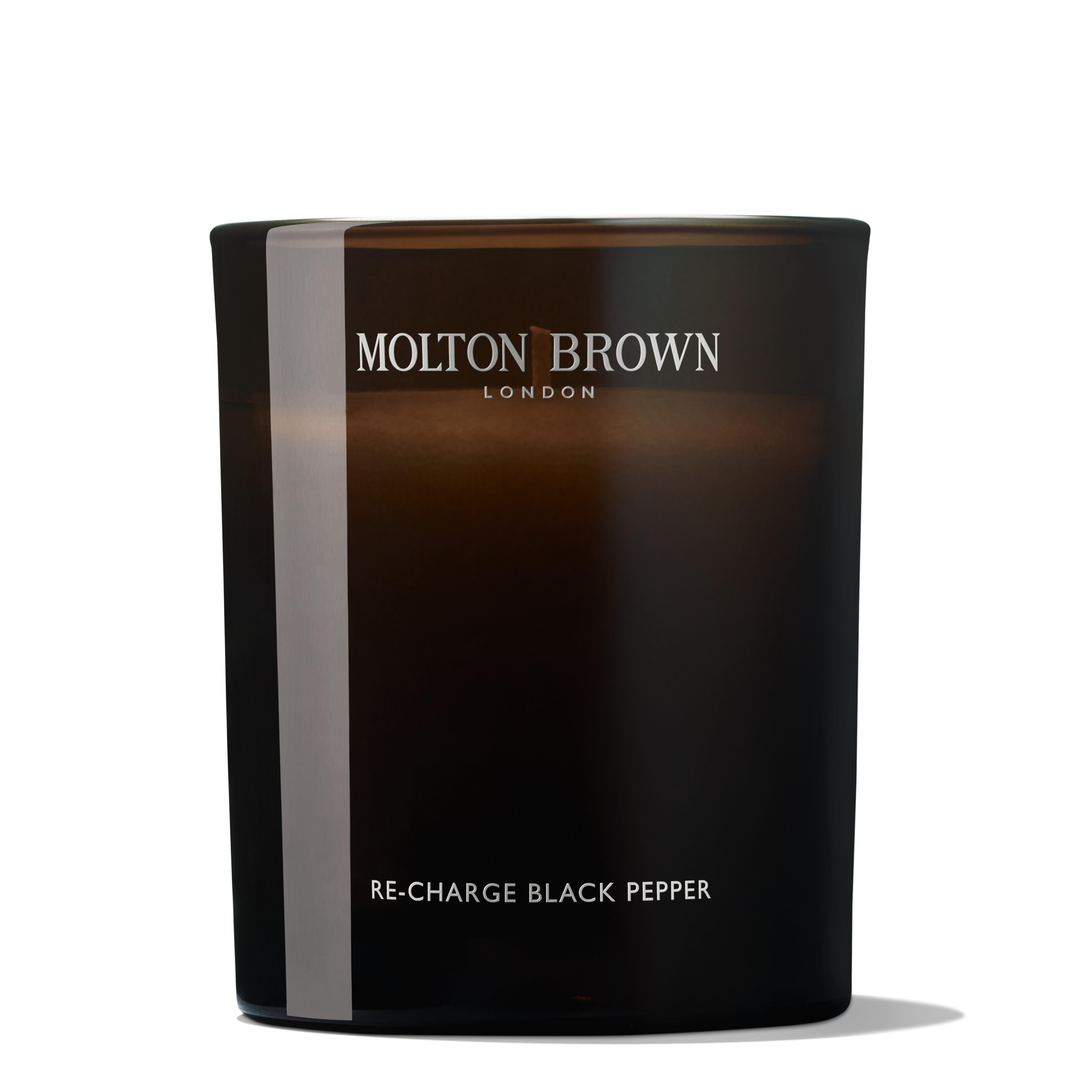 Re-charge Black Pepper Scented Candle & Body Wash Set | Molton 