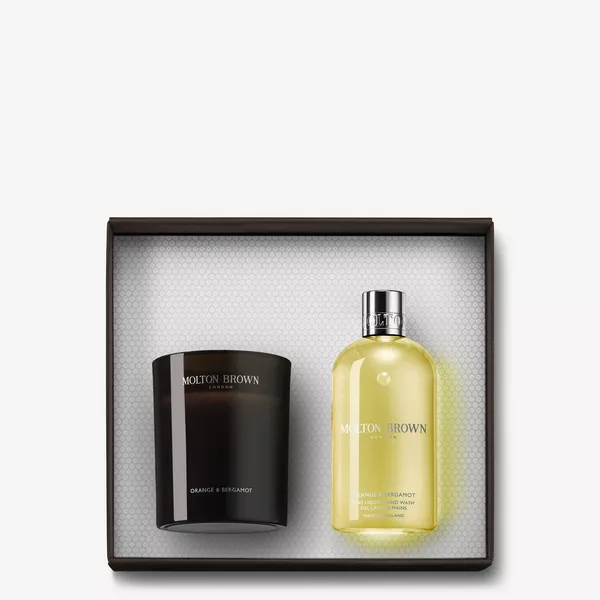 Orange & Bergamot Scented Candle & Body Wash Set | Molton Brown US