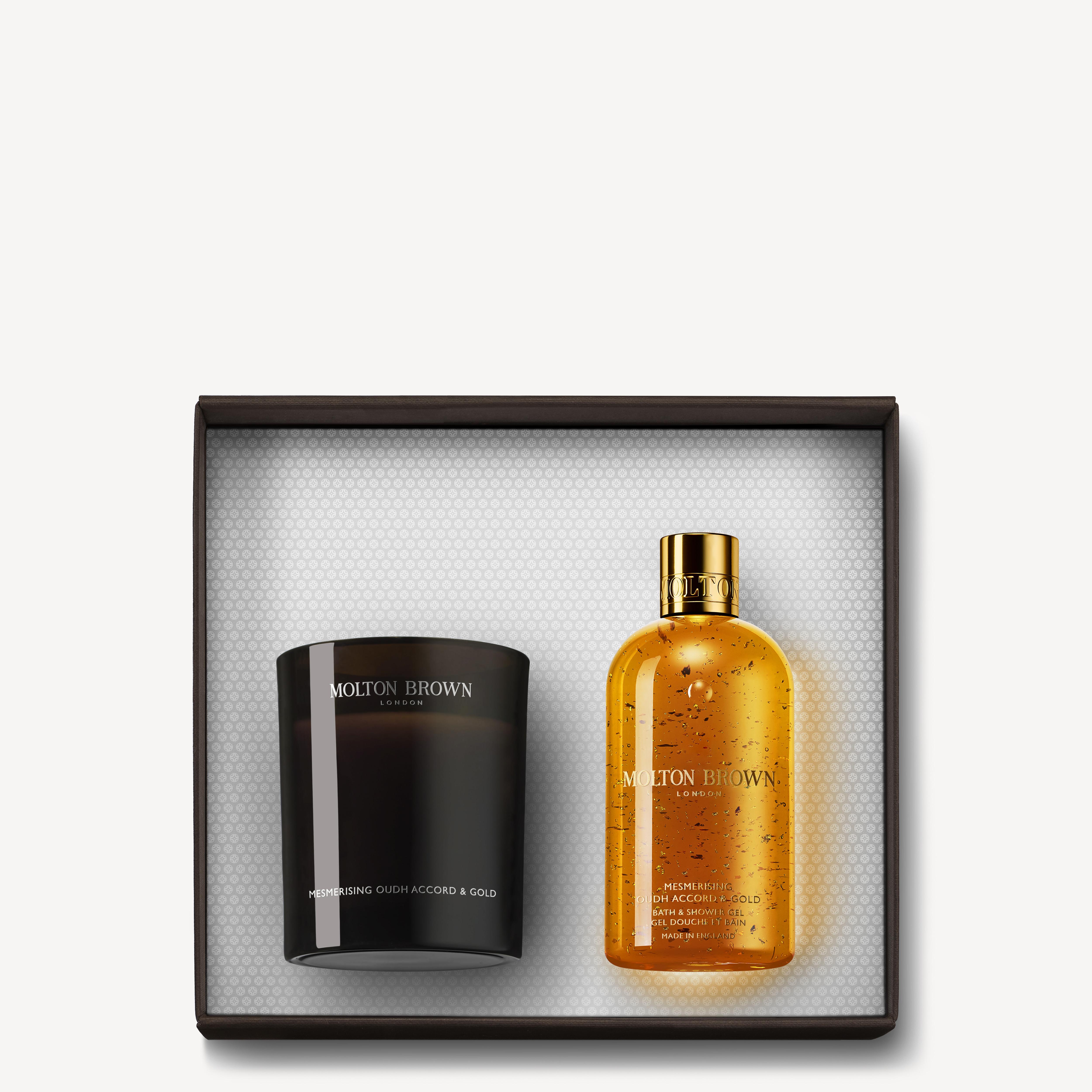 Mesmerising Oudh Accord & Gold Scented Candle & Body Wash