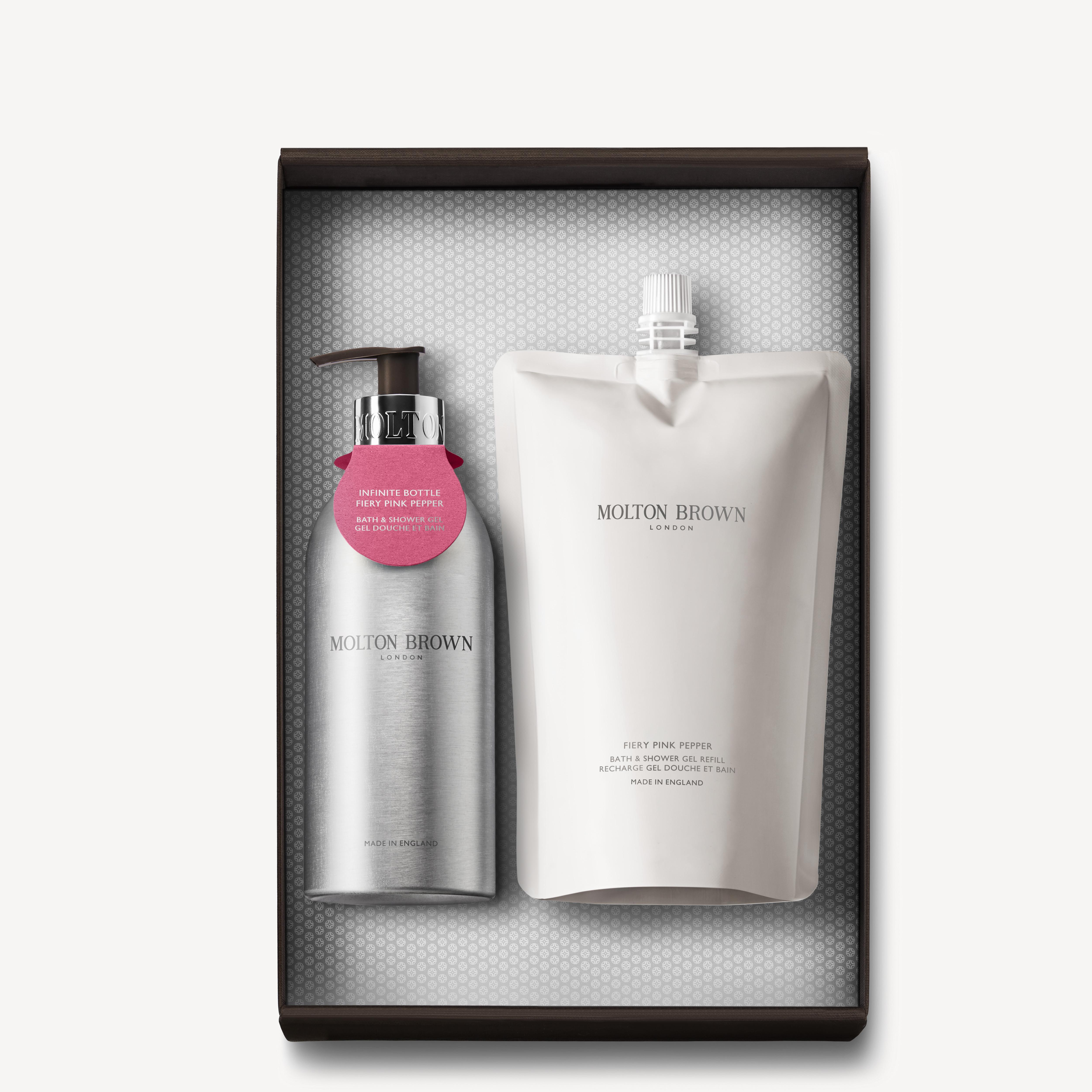 Fiery Pink Pepper Infinite Bottle Body Care Gift Set | Molton 