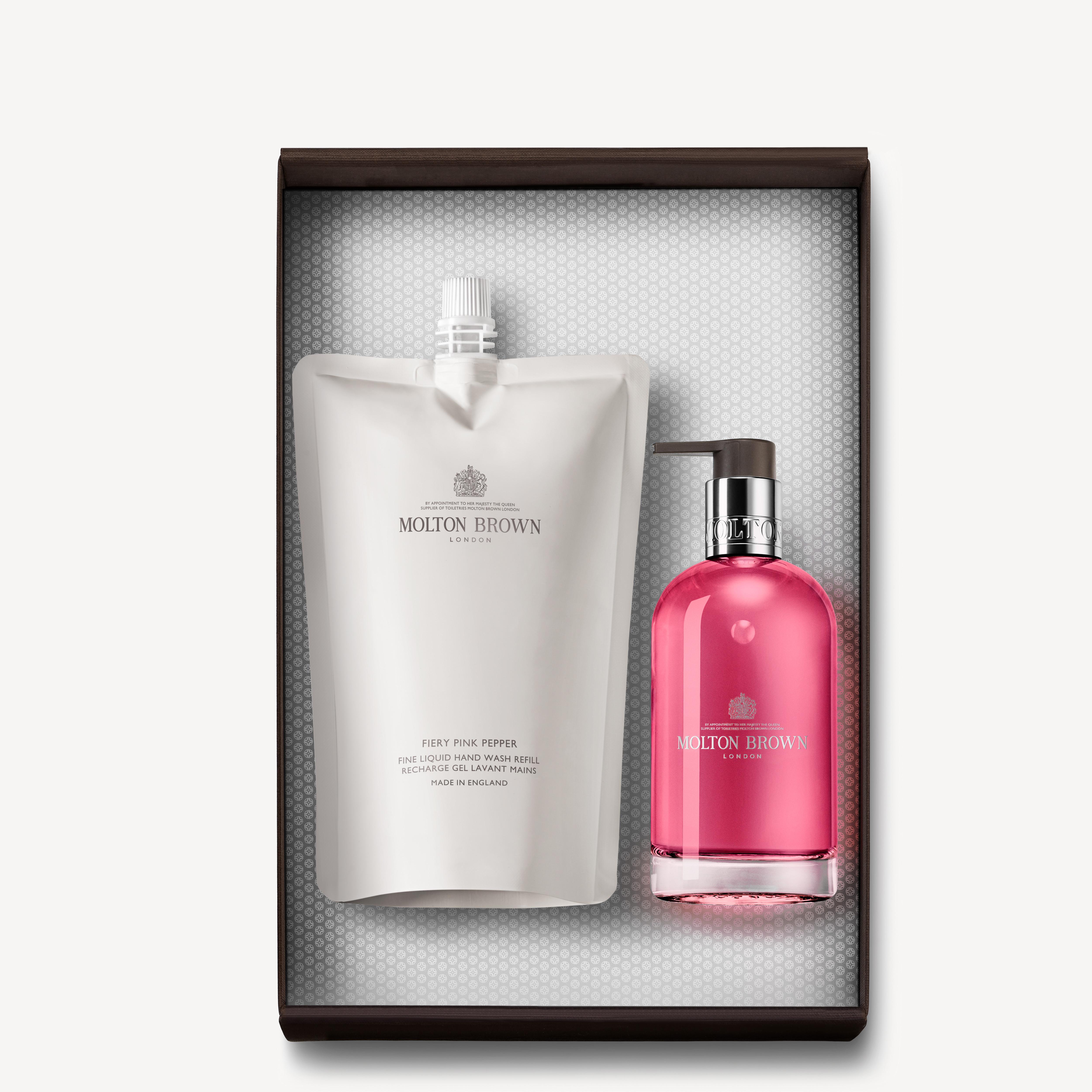 Molton Brown UK Fiery Pink Pepper Signature Hand Wash Refill Gift Set