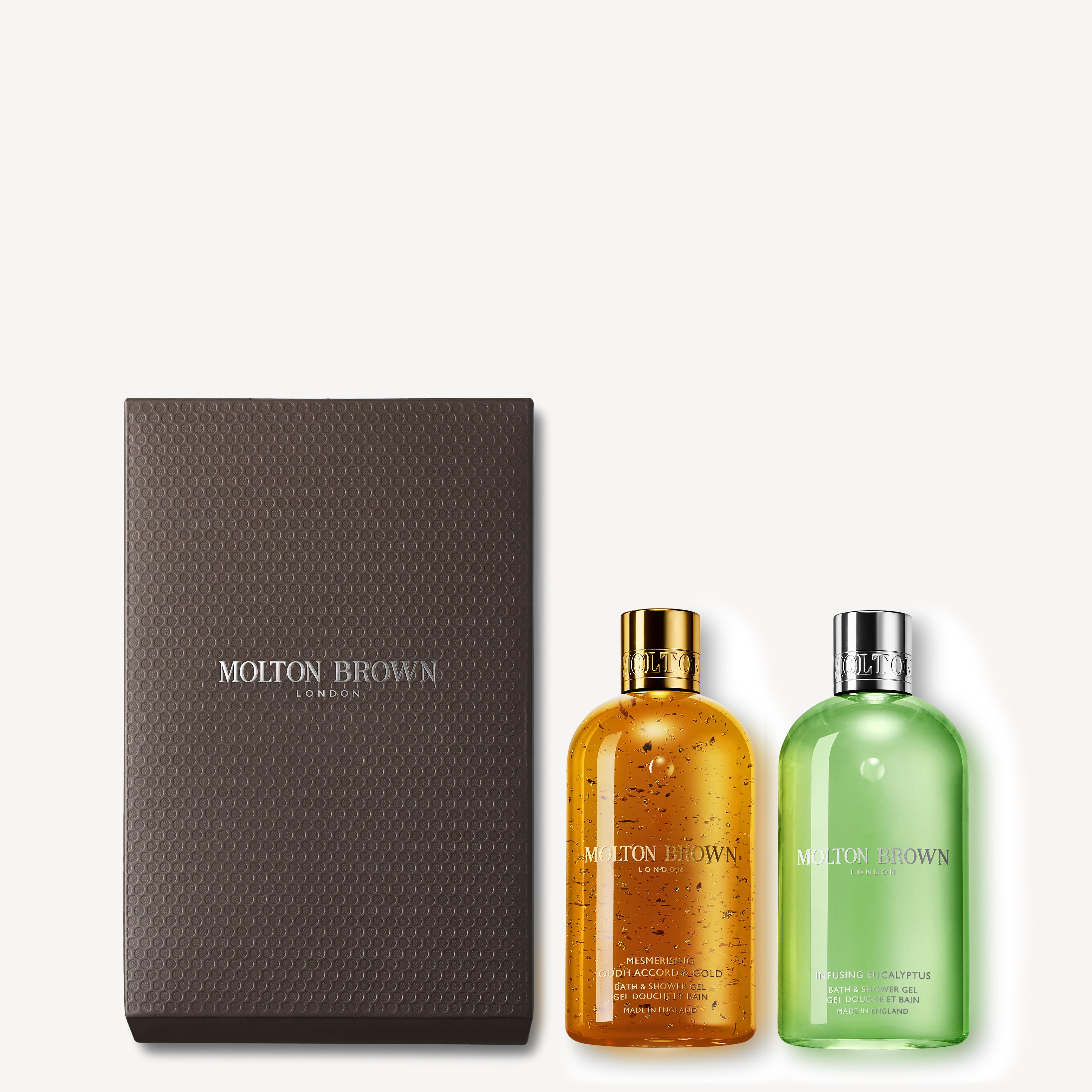 Molton Brown Mesmerising Oudh Accord & Gold & Eucalyptus Shower Gel Gift Set