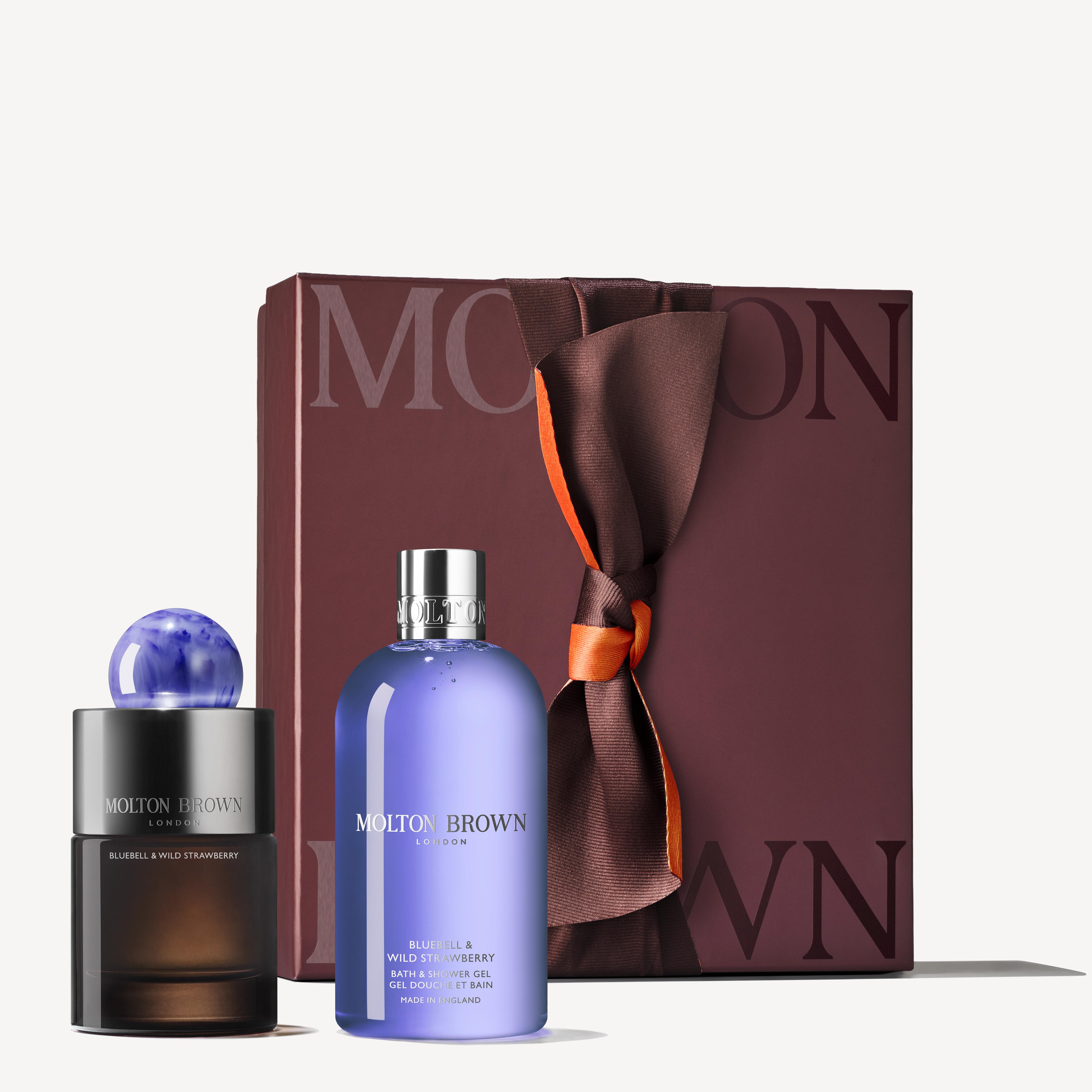 Molton Brown UK Bluebell & Wild Strawberry Perfume & Body Care Gift Set