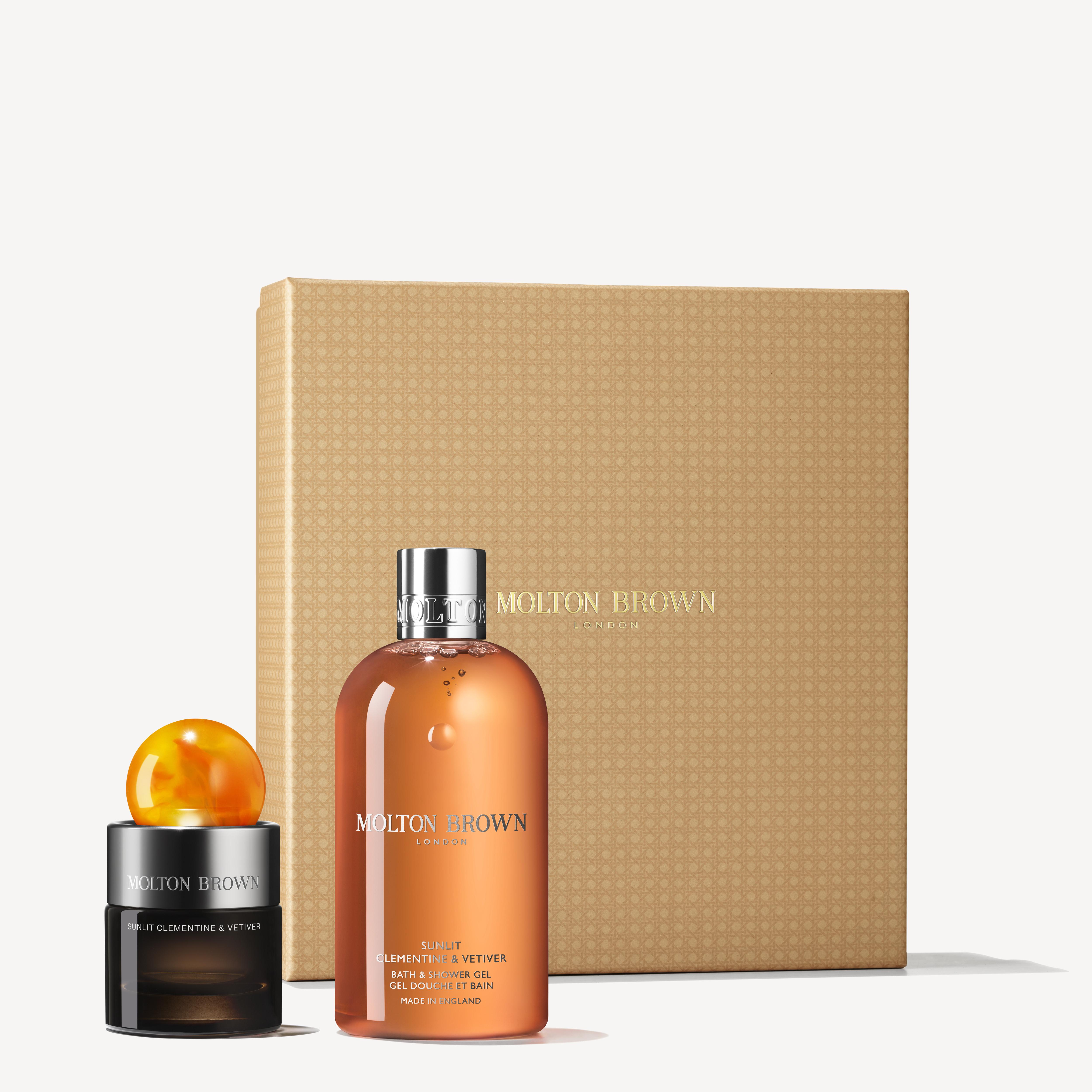 Molton Brown UK Sunlit Clementine & Vetiver Fragrance & Body Gift Set
