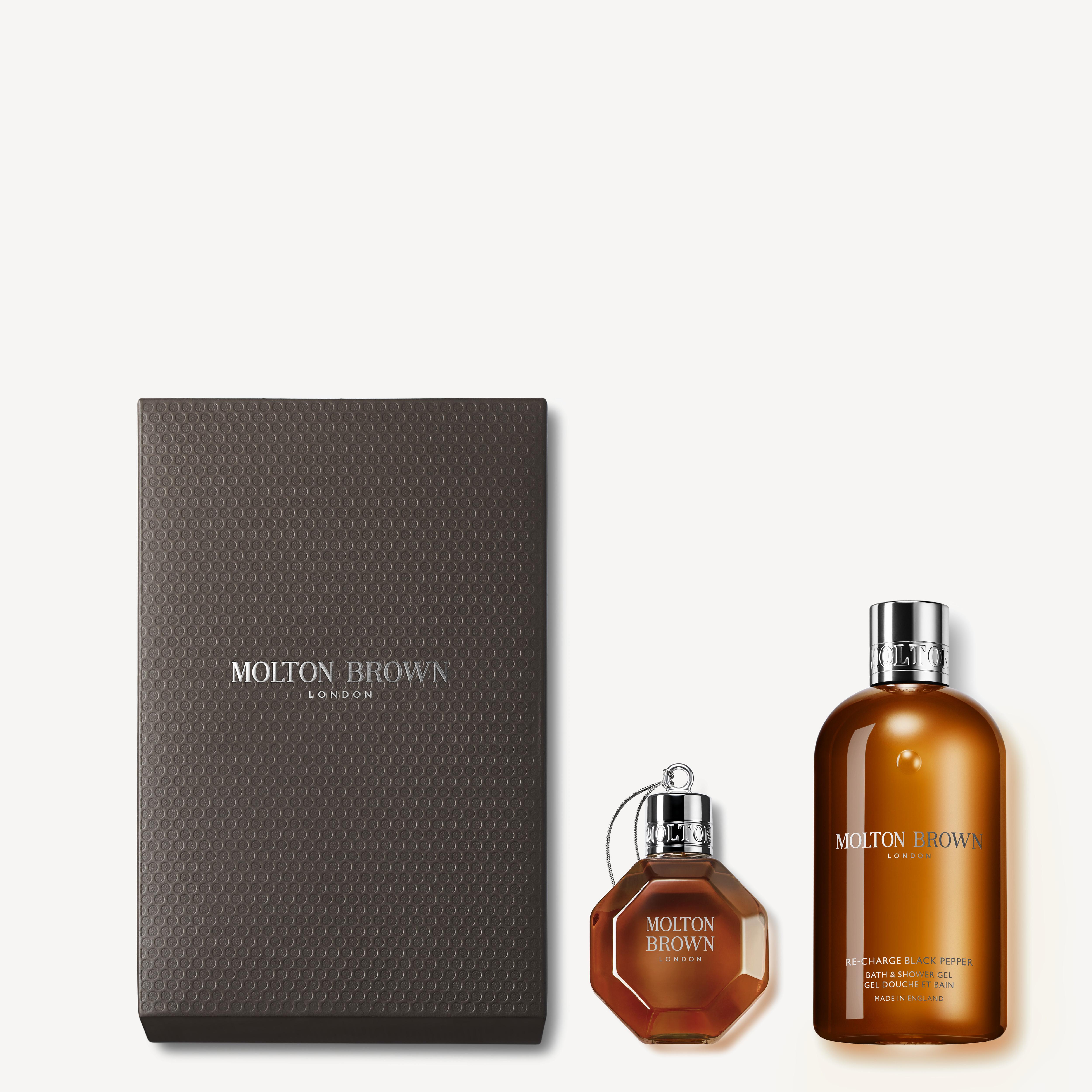 Molton Brown UK Re-charge Black Pepper Body & Festive Bauble Duo