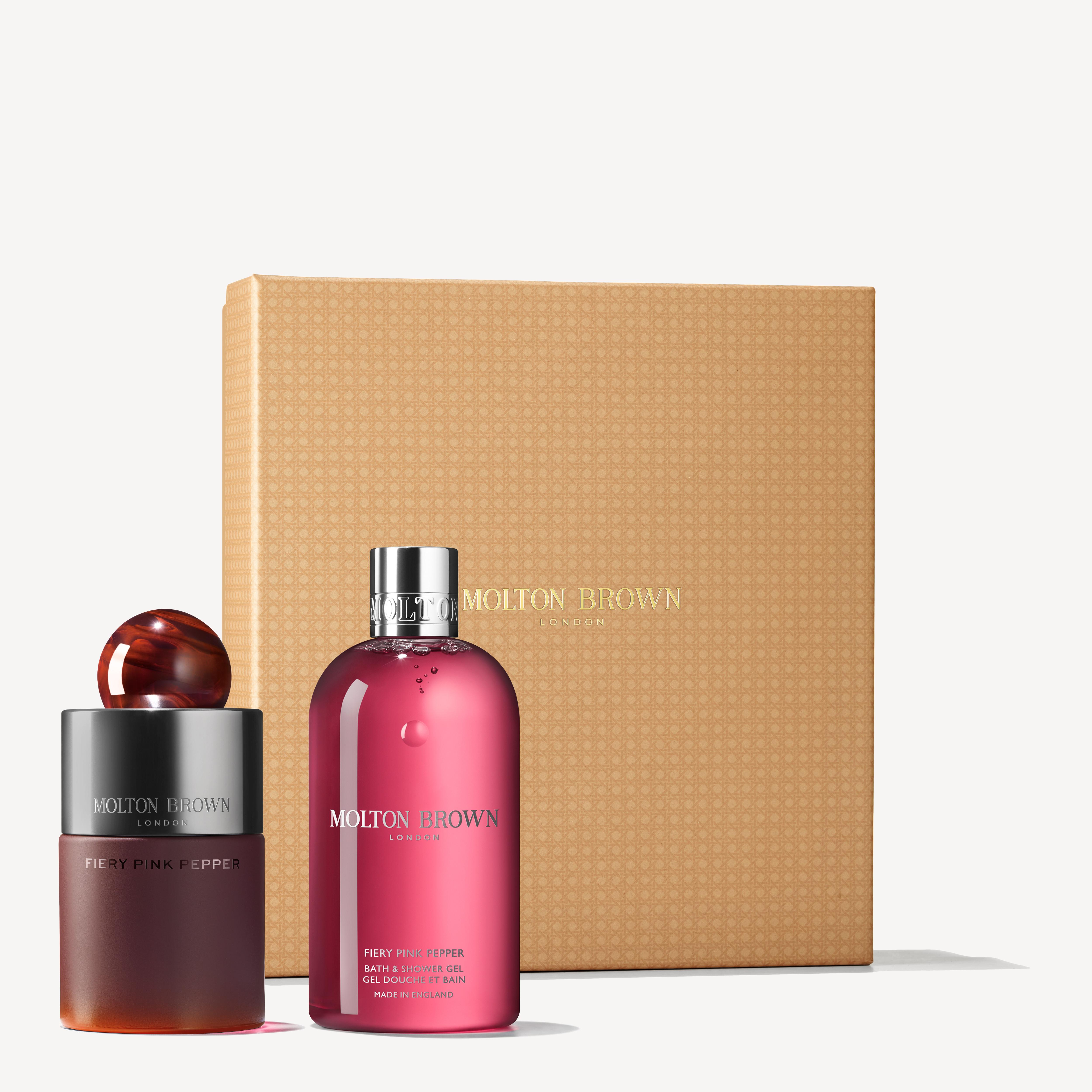 Molton Brown US Limited Edition Design Fiery Pink Pepper Fragrance & Body Duo