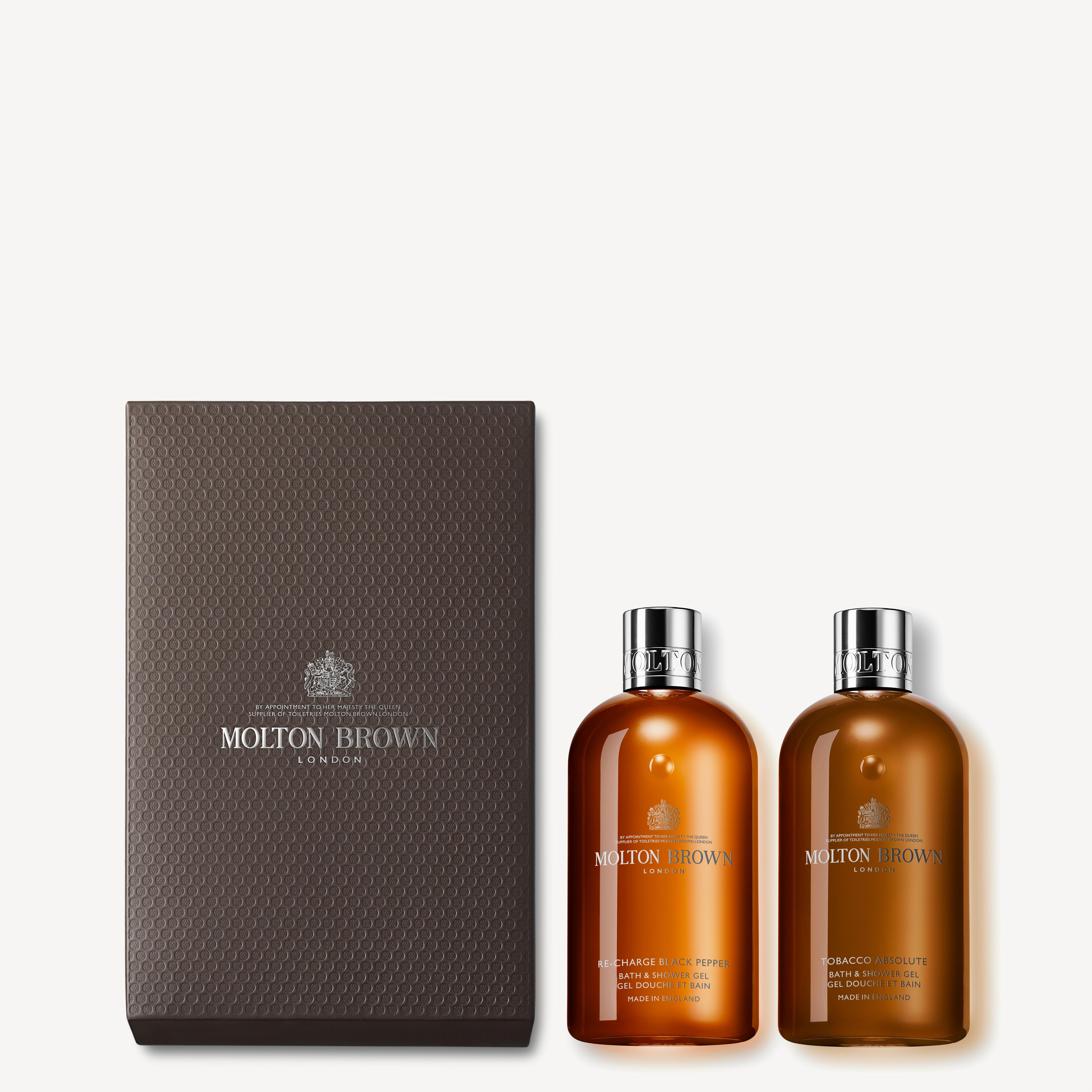 Molton Brown Re-charge Black Pepper & Tobacco Absolute Shower Gel Gift Set