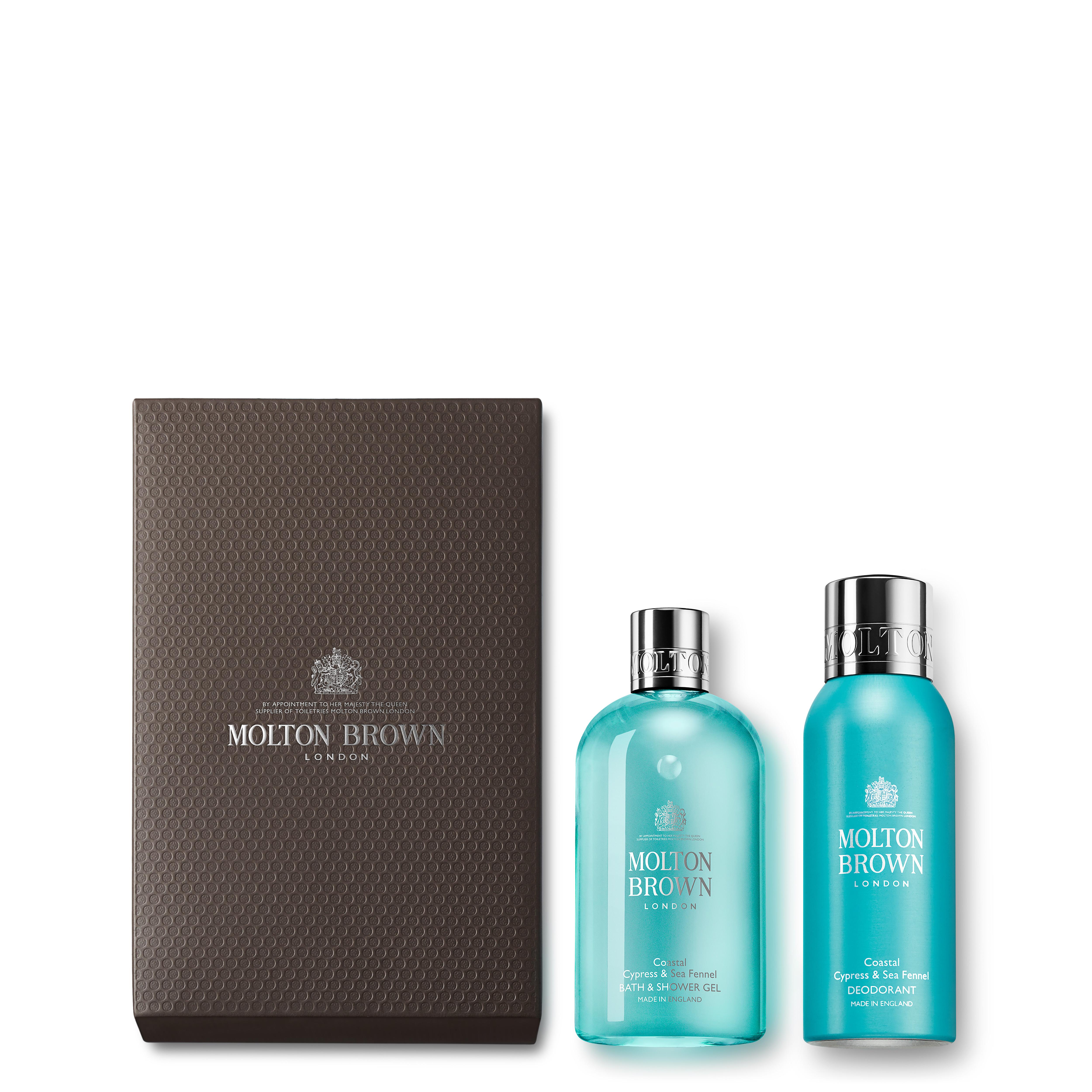 Molton Brown UK Cypress & Sea Fennel Body Wash & DeodorantcSpray Gift Set