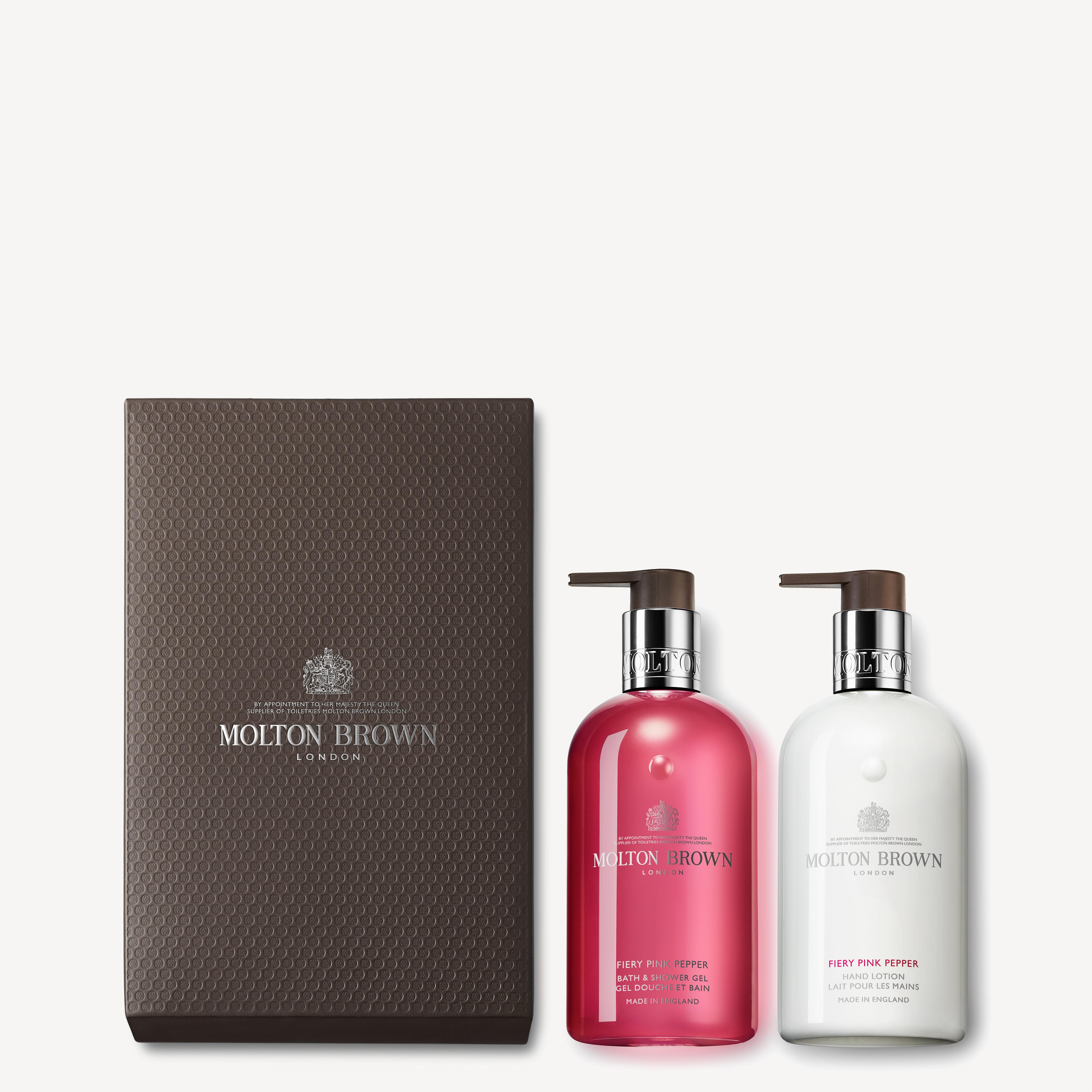 MOLTON BROWN Pink Pepper ハンドソープ&ハンドローション Pink Pepper Hand Wash & Lotion Set | Molton Brown UK