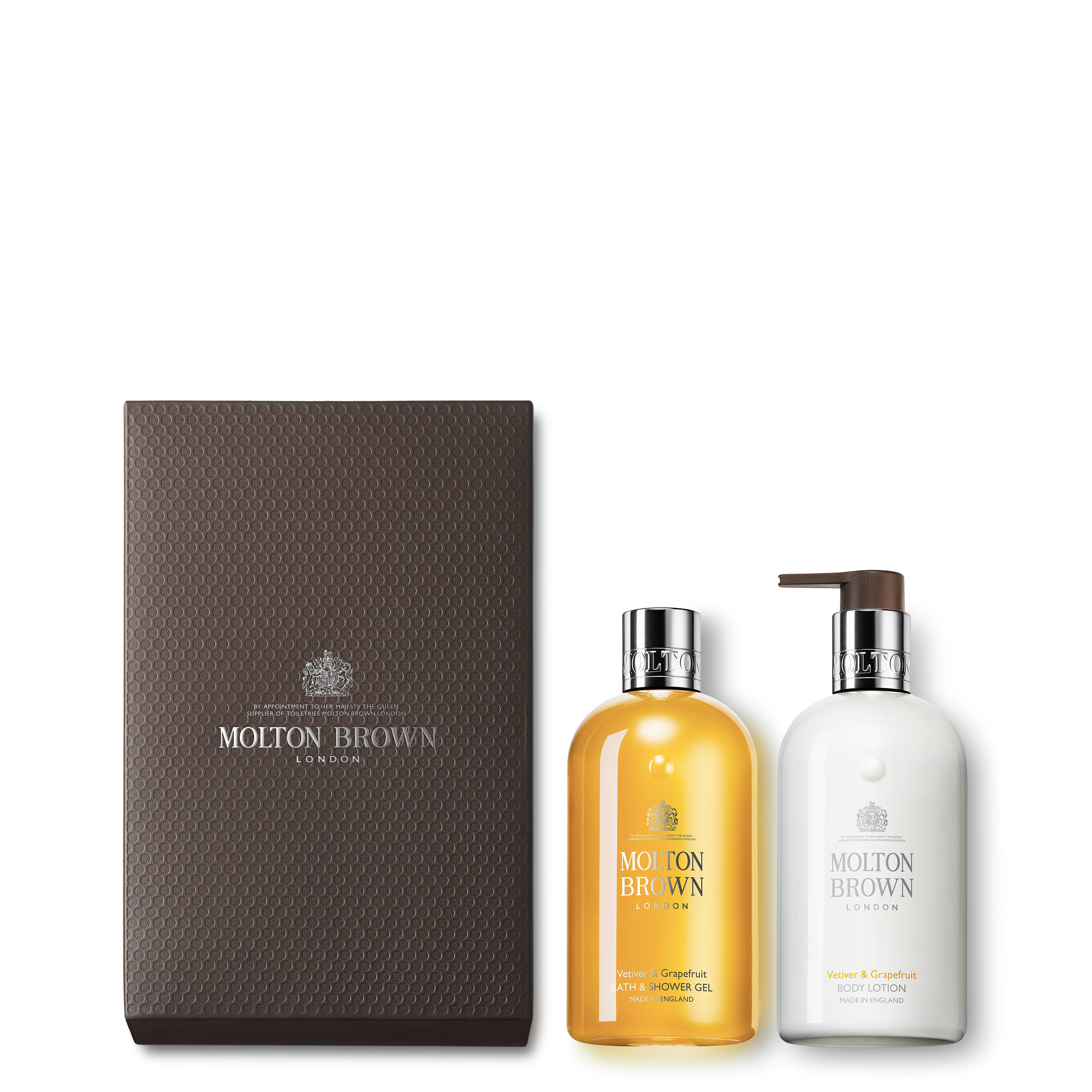 Molton Brown UK Vetiver and Grapefruit Bath & Body Set