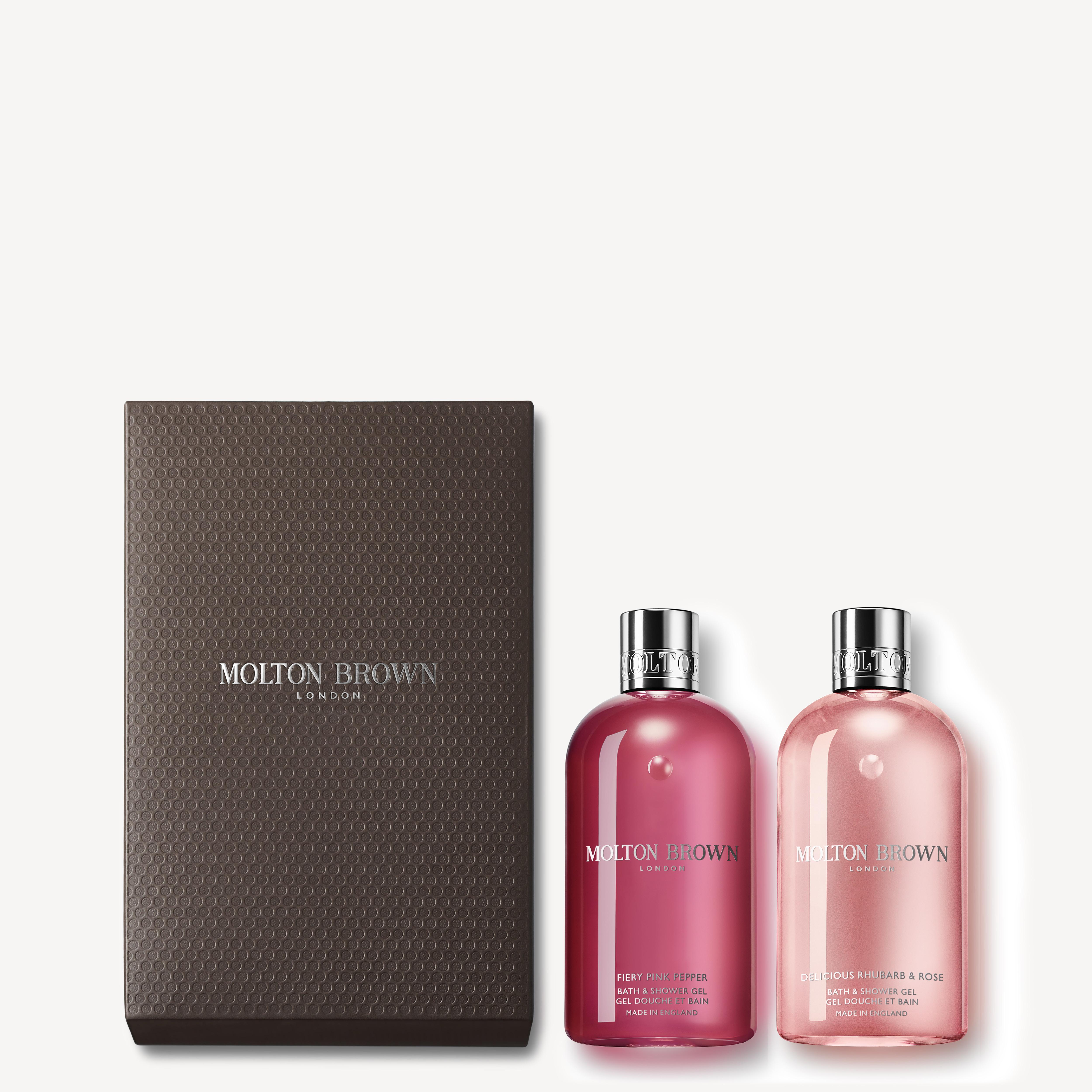 Molton Brown UK Delicious Rhubarb and Rose Shower Gel Gift Set