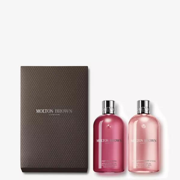 Delicious Rhubarb and Rose Shower Gel Gift Set | Molton Brown UK