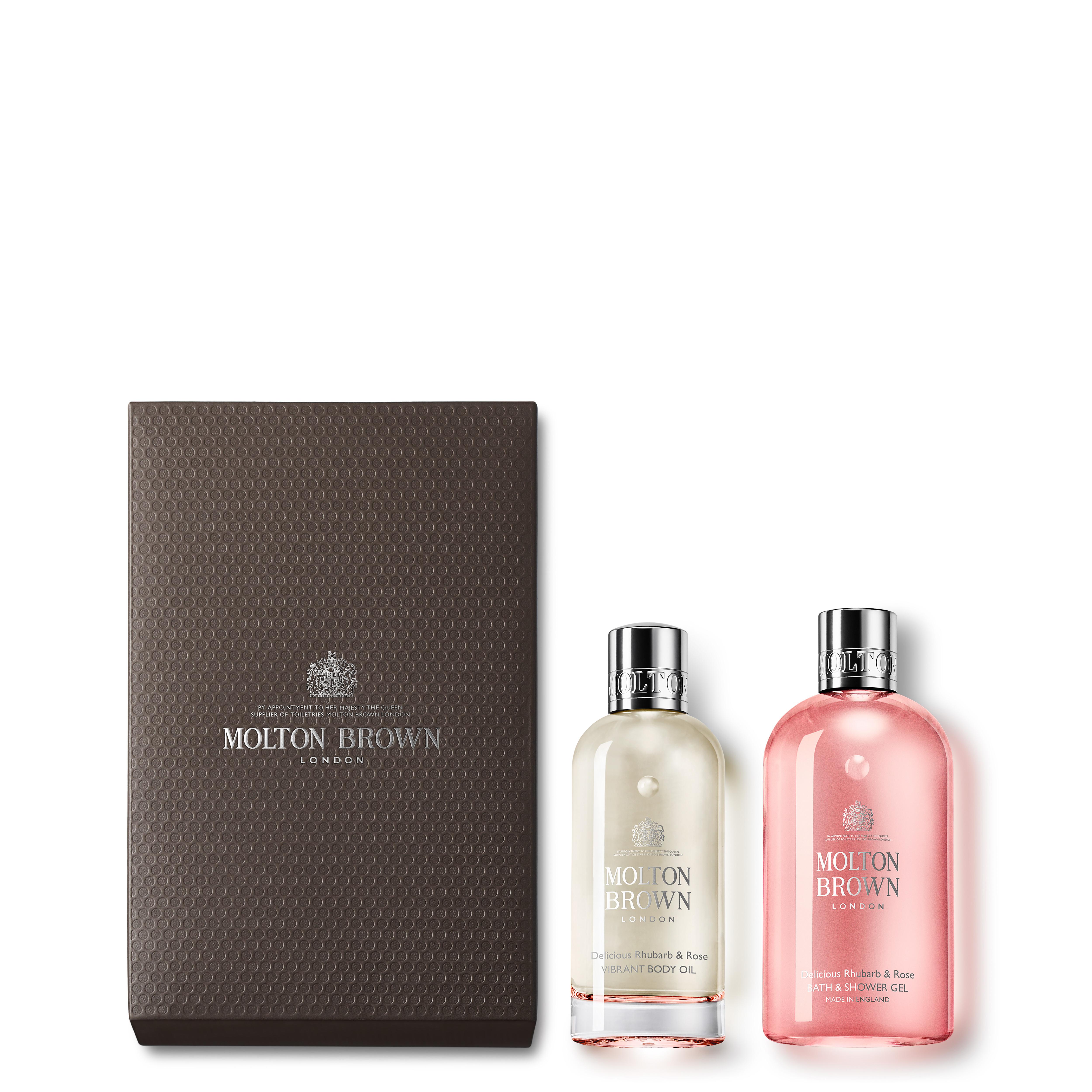 Molton Brown UK Delicious Rhubarb and Rose Bath & Body Gift Set